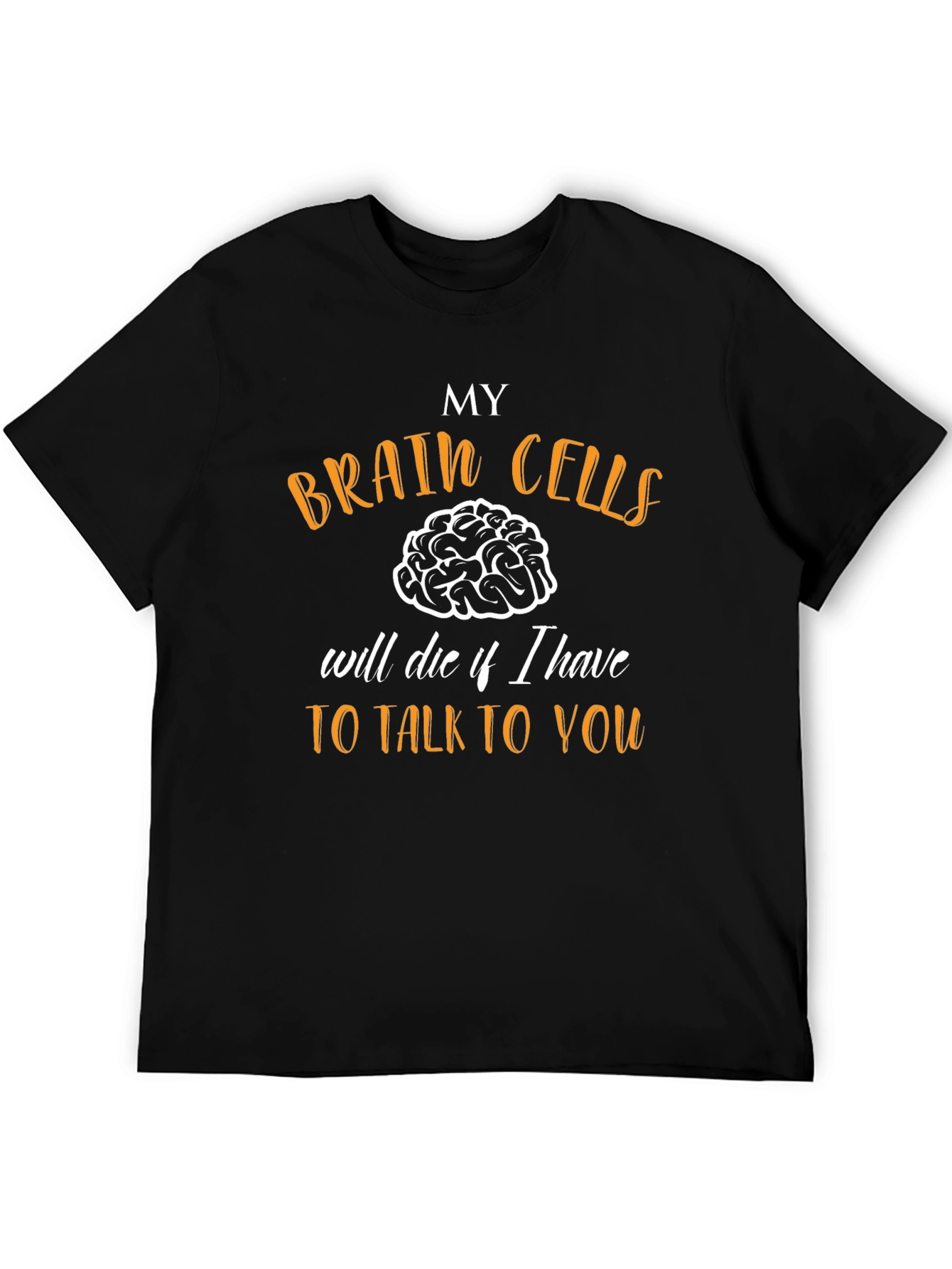 Funny Brain Cells Graphic Novelty T-Shirt