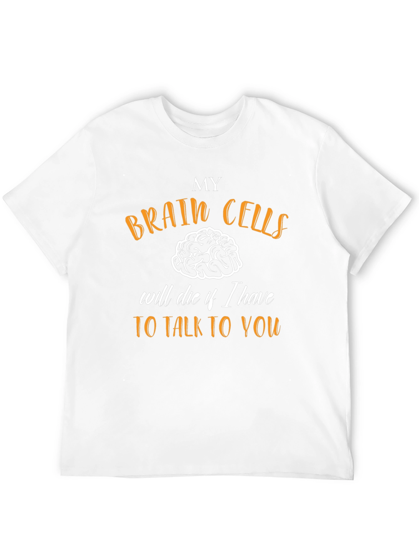 Funny Brain Cells Graphic Novelty T-Shirt