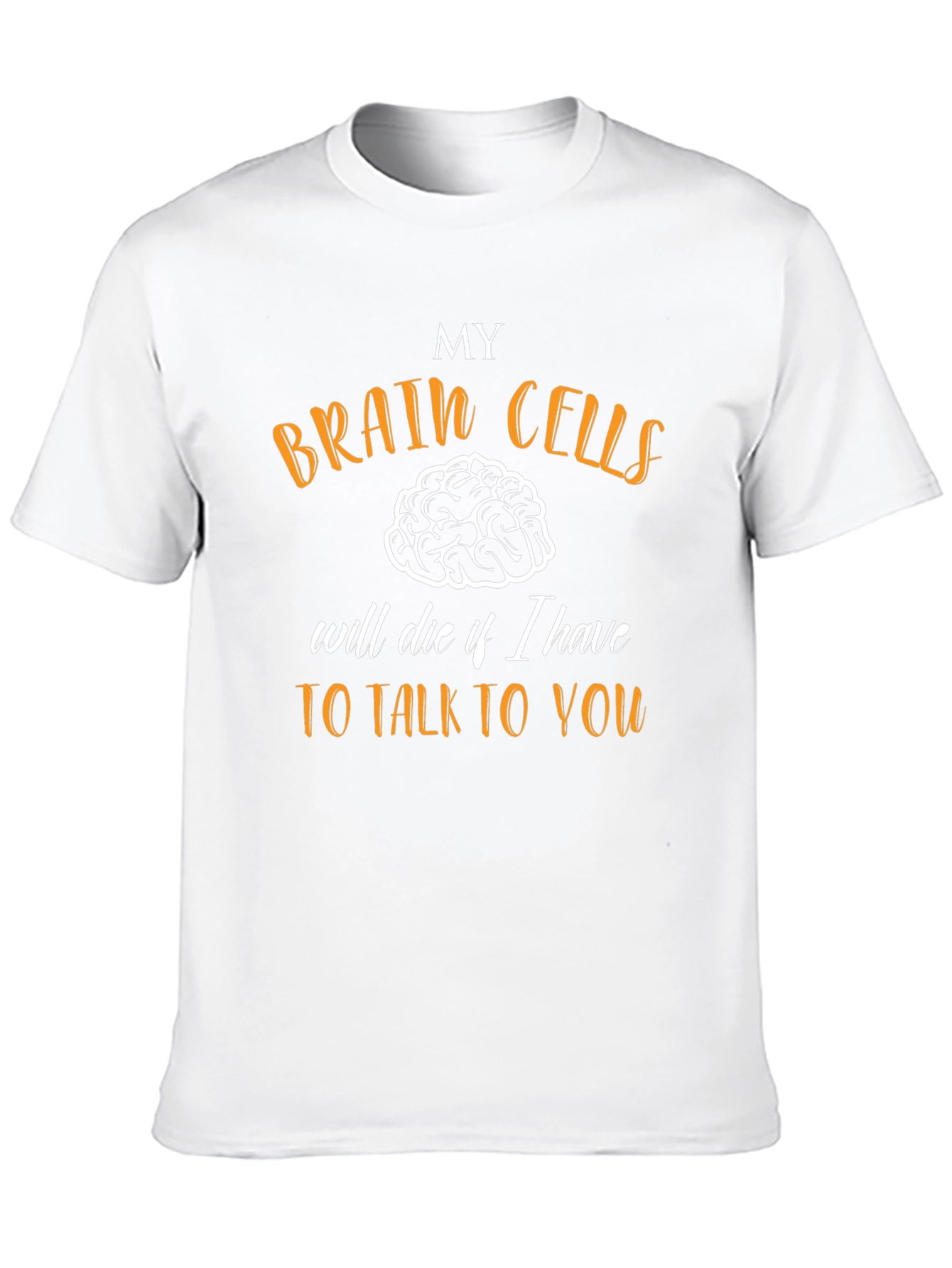 Funny Brain Cells Graphic Novelty T-Shirt