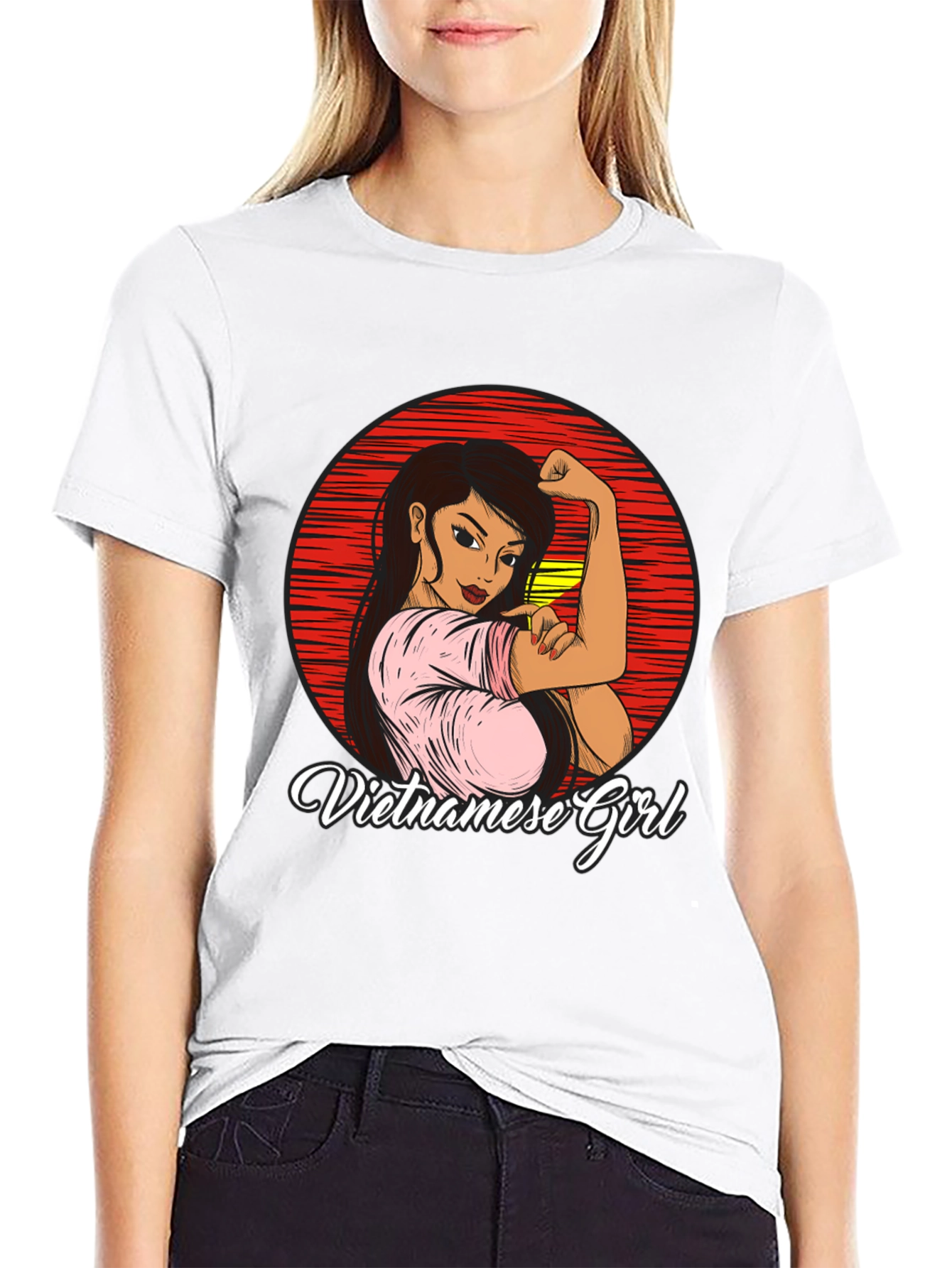 Vietnamese Girl T-Shirt - Empowered Woman Design