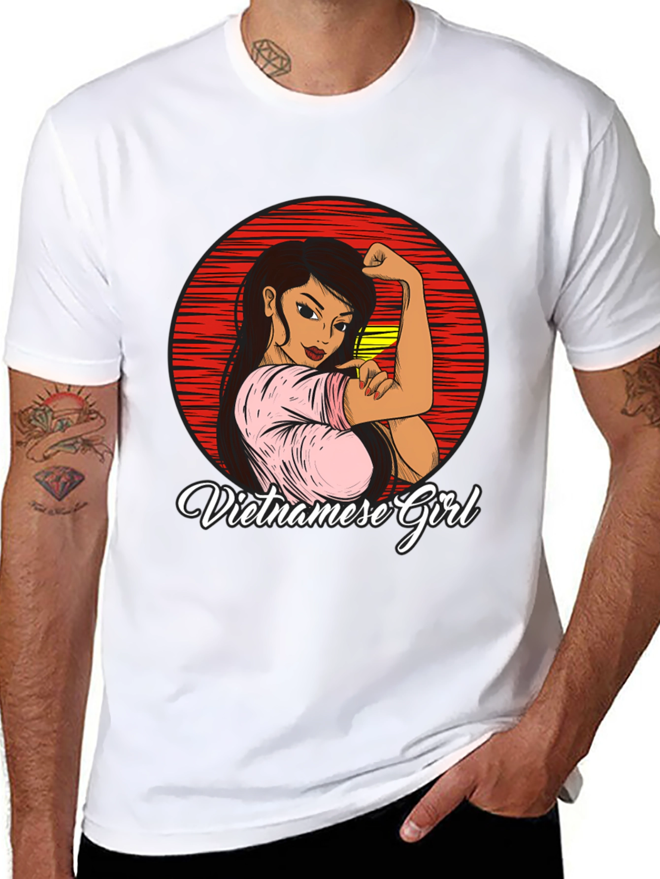 Vietnamese Girl T-Shirt - Empowered Woman Design