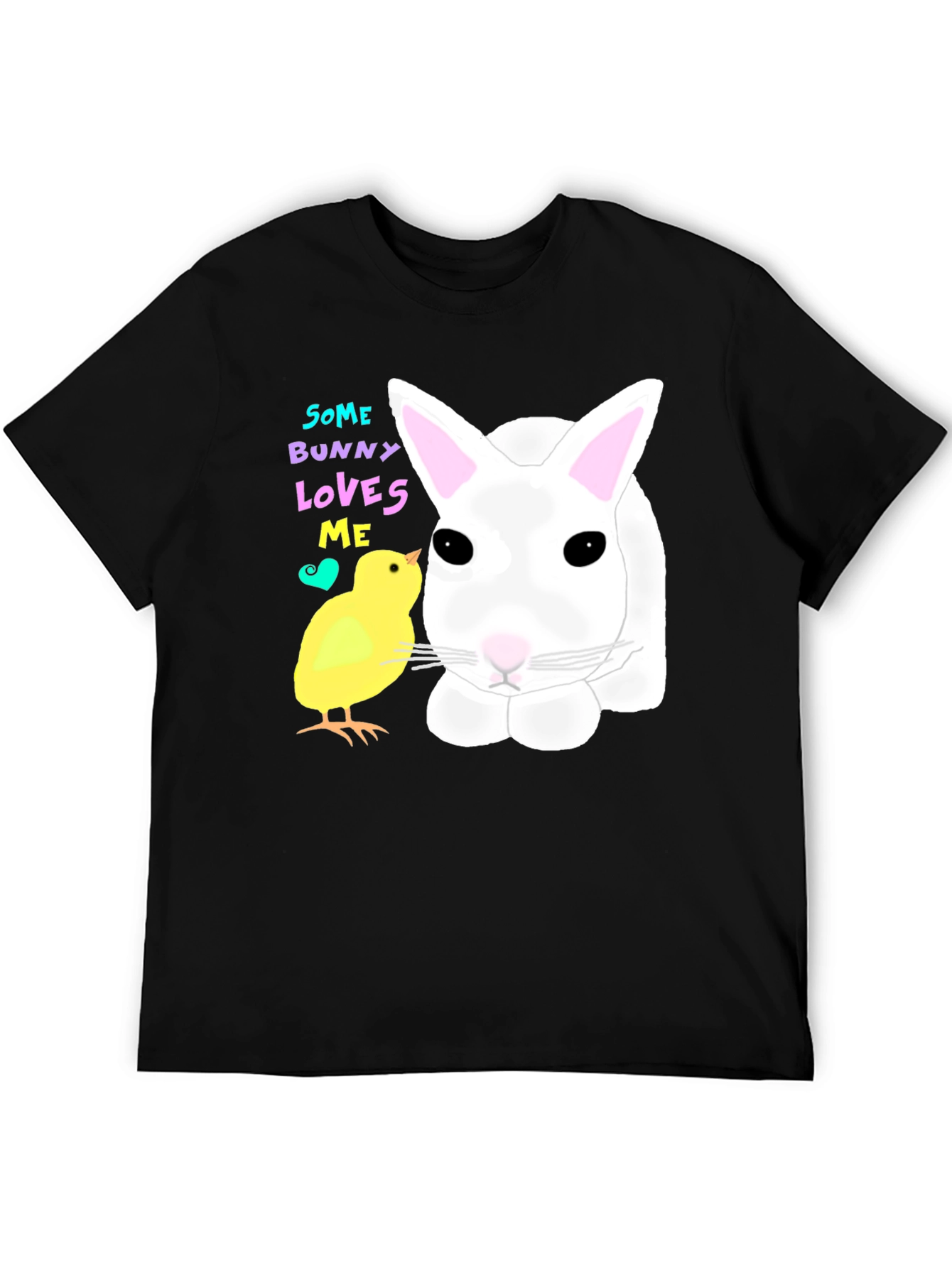 Easter Bunny and Chick Graphic T-Shirt