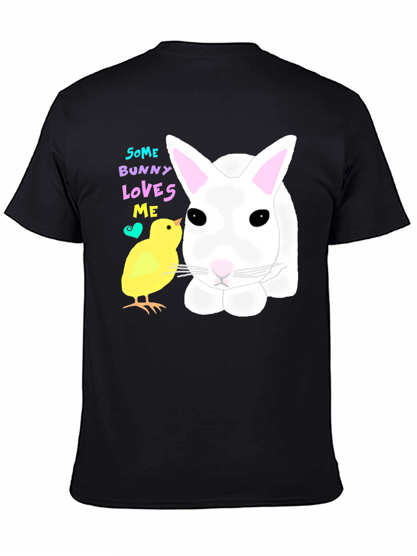Easter Bunny and Chick Graphic T-Shirt