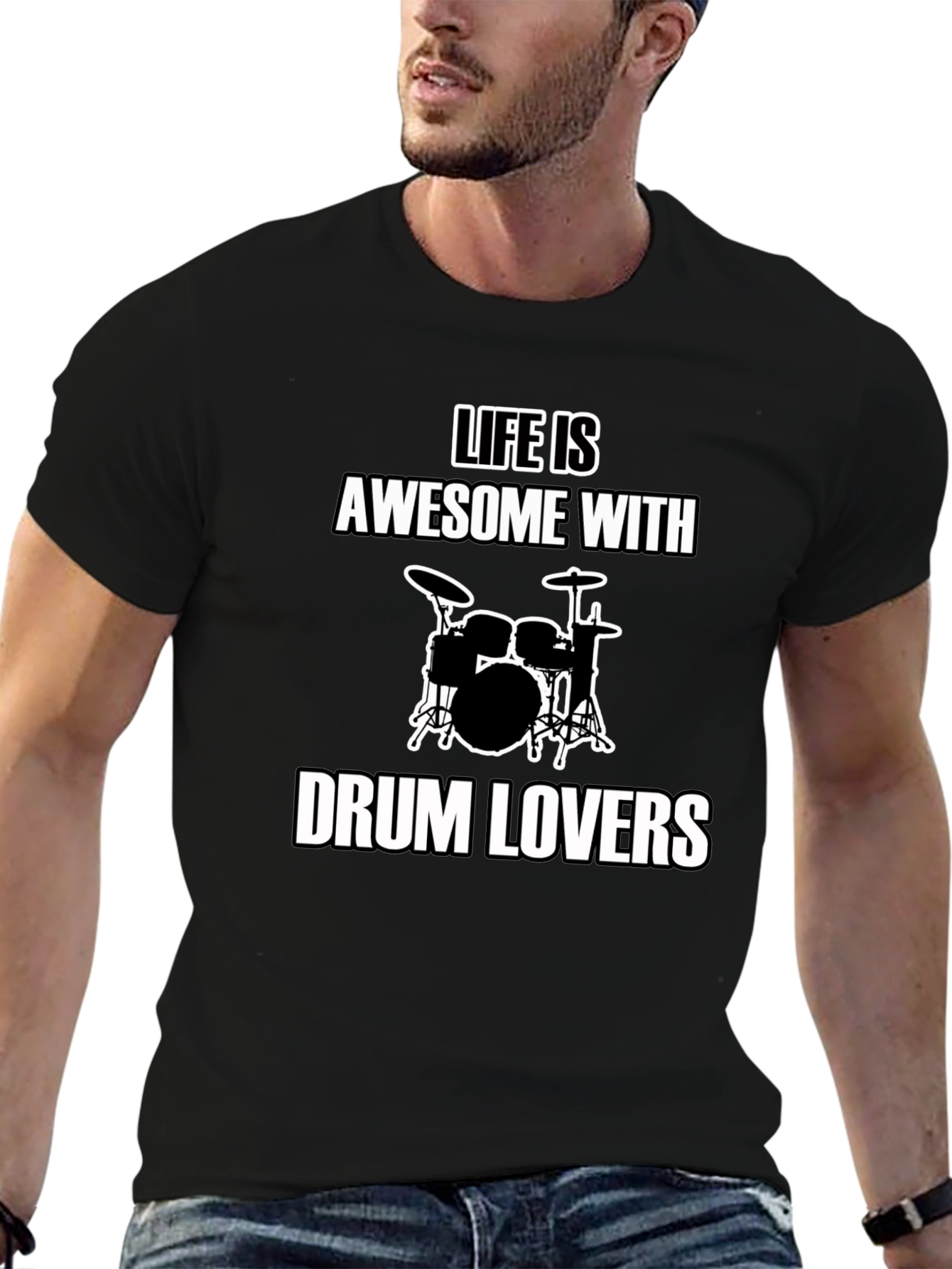 Life Is Awesome With Drum Lovers T-Shirt