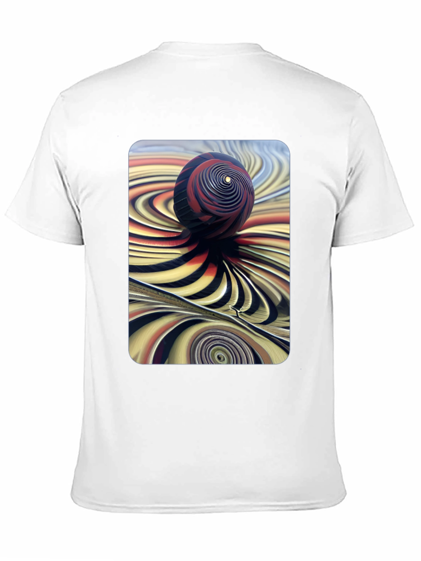 Abstract Swirl Sphere Graphic Tee