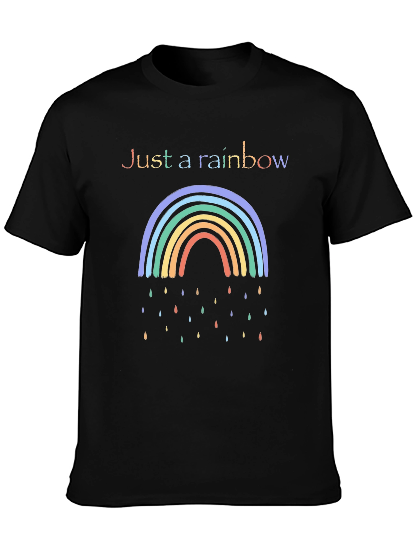 Rainbow Graphic Tee - Just a Rainbow T-Shirt