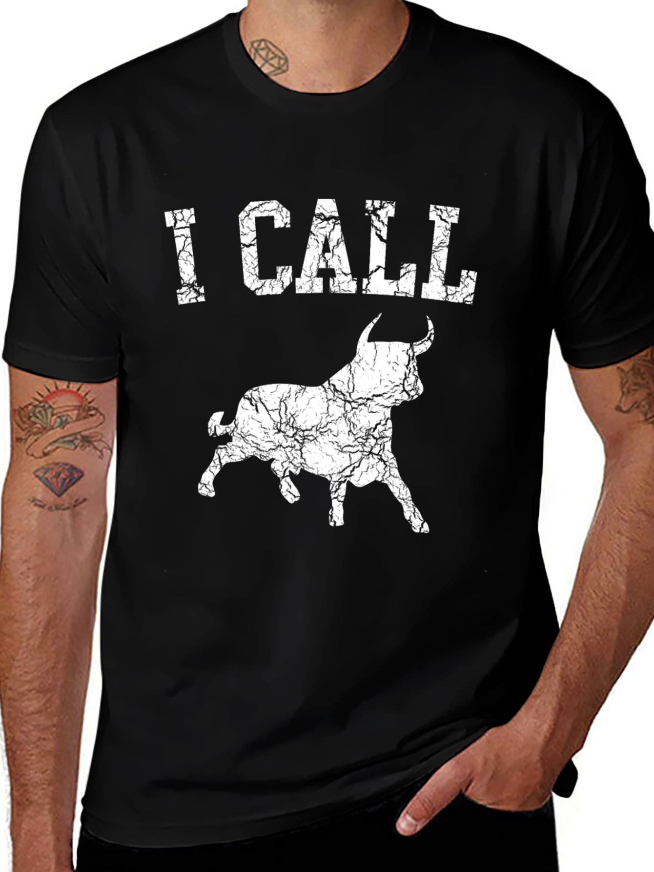 I Call Bull T-Shirt - Distressed Graphic Tee