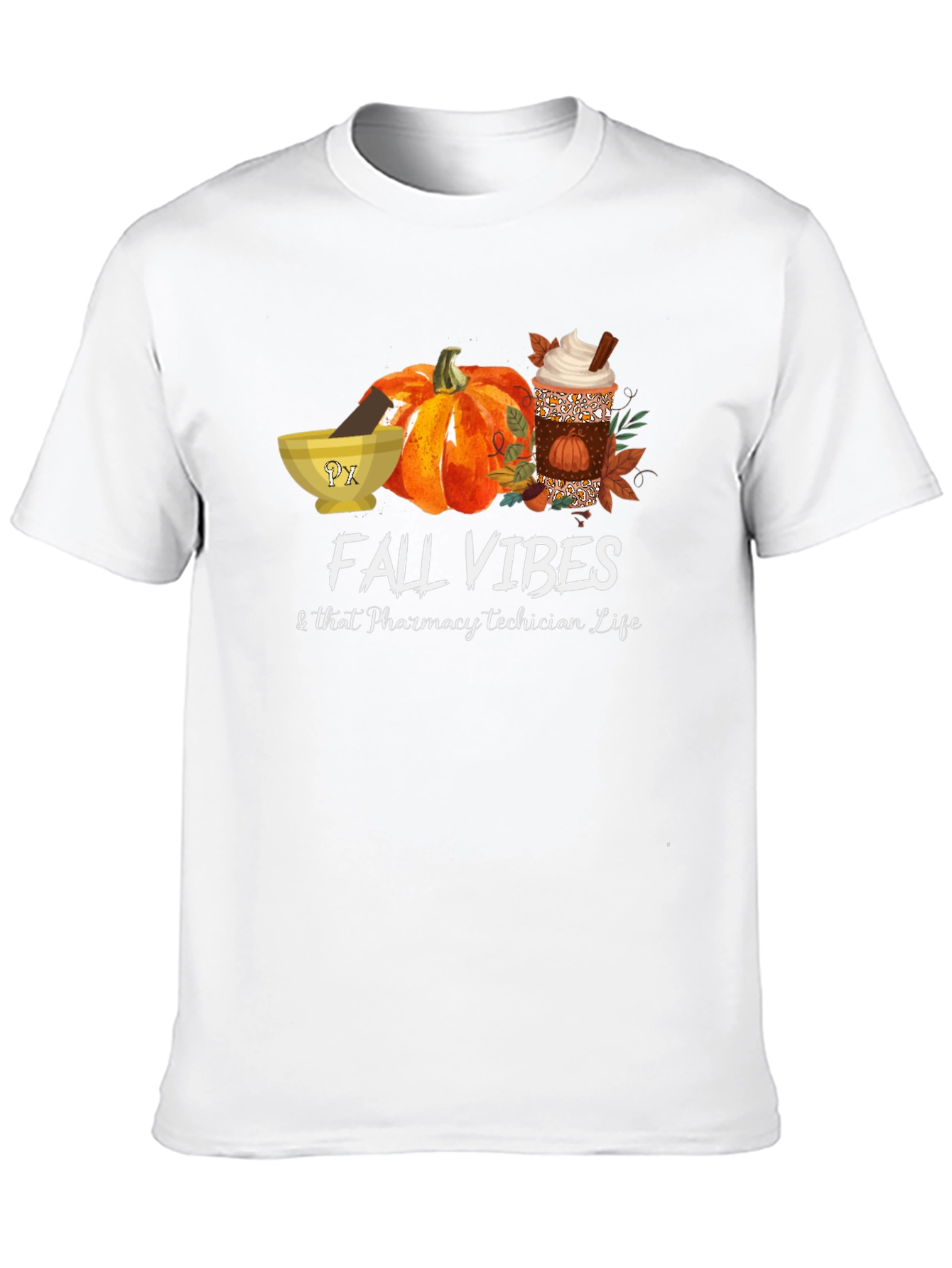 Fall Vibes Pharmacy Tech T-Shirt