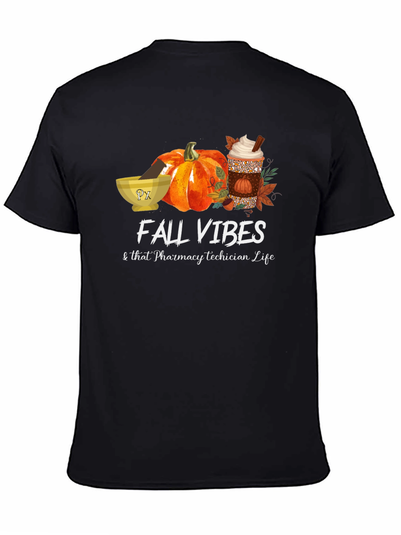 Fall Vibes Pharmacy Tech T-Shirt