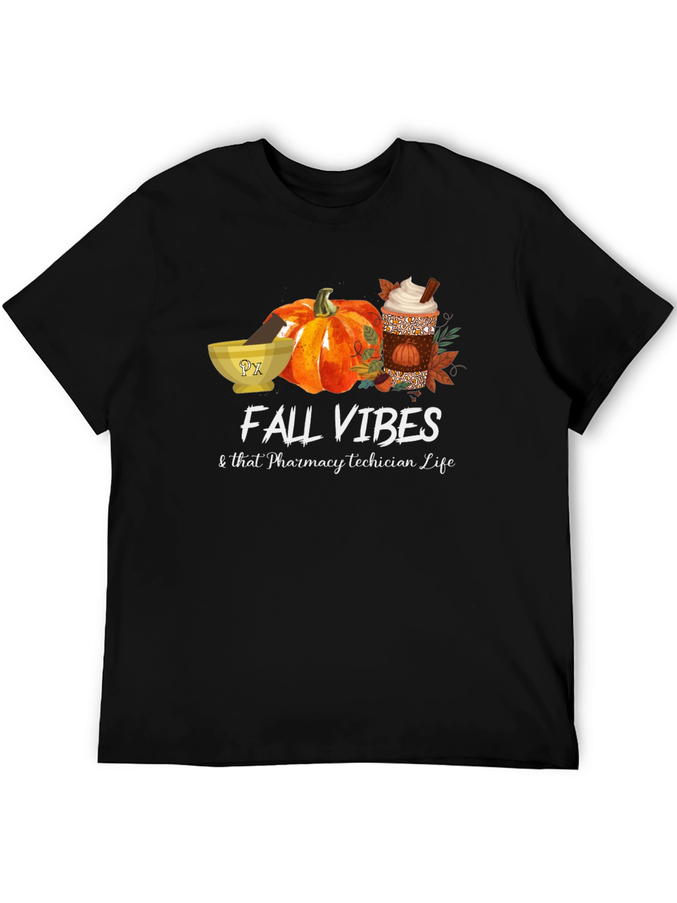 Fall Vibes Pharmacy Tech T-Shirt