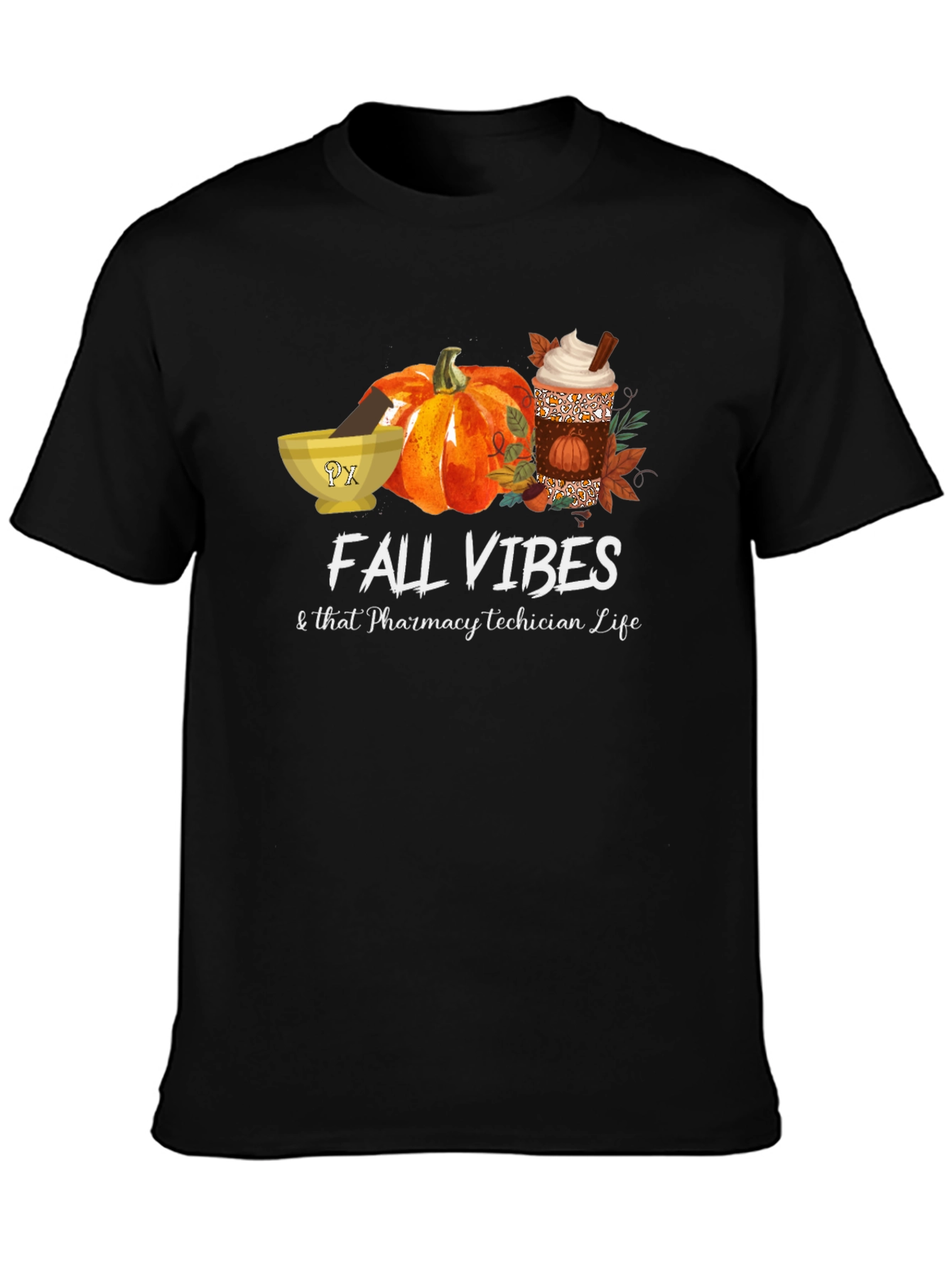 Fall Vibes Pharmacy Tech T-Shirt