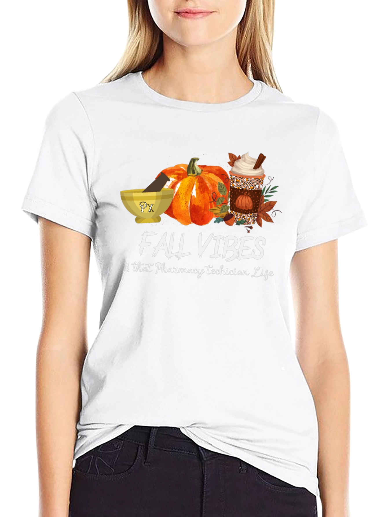 Fall Vibes Pharmacy Tech T-Shirt