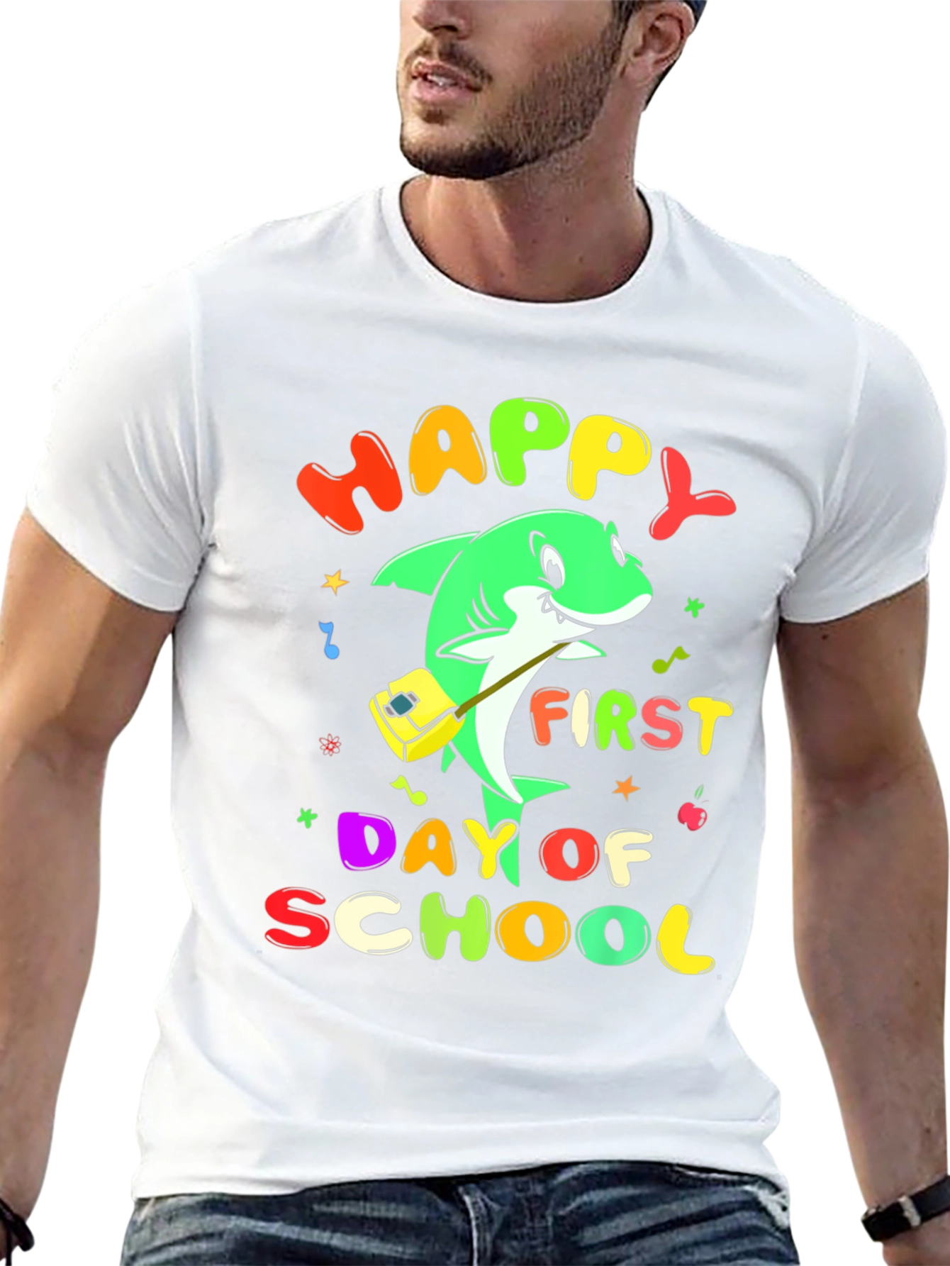 Happy First Day of School Shark T-Shirt