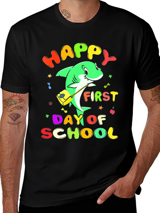 Happy First Day of School Shark T-Shirt
