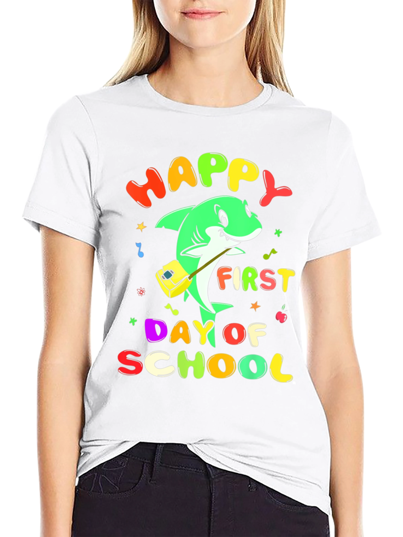 Happy First Day of School Shark T-Shirt