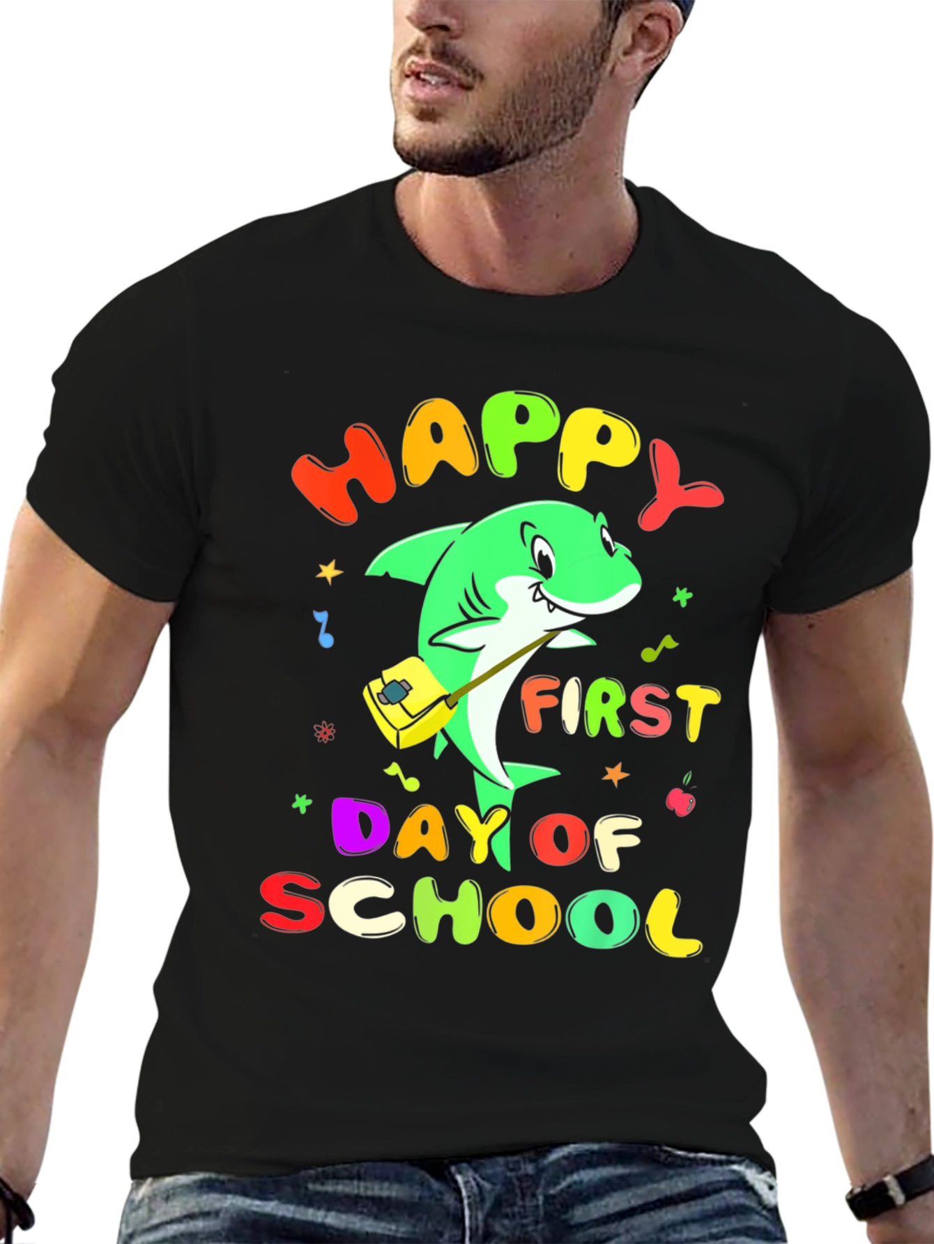 Happy First Day of School Shark T-Shirt