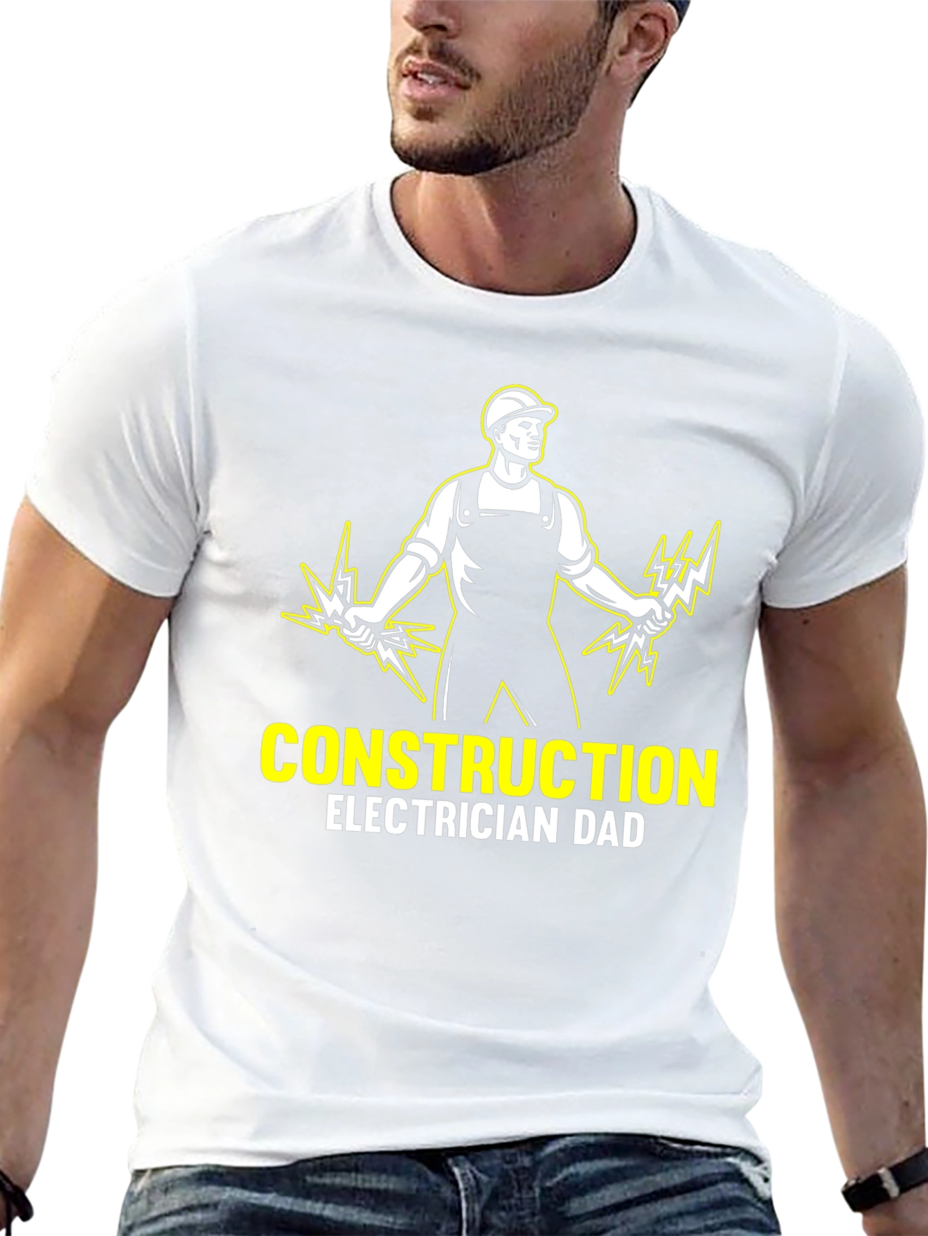 Construction Electrician Dad T-Shirt