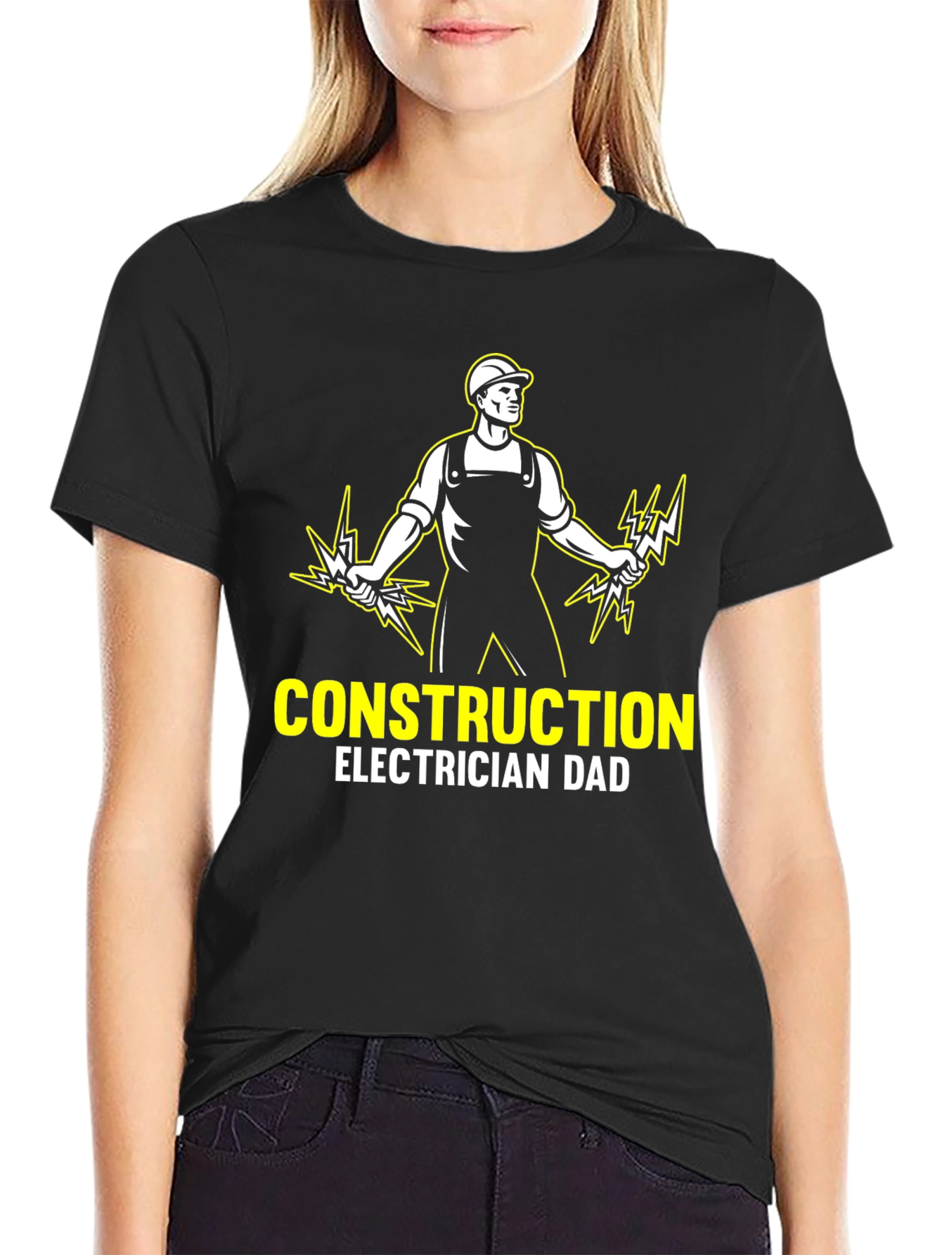 Construction Electrician Dad T-Shirt