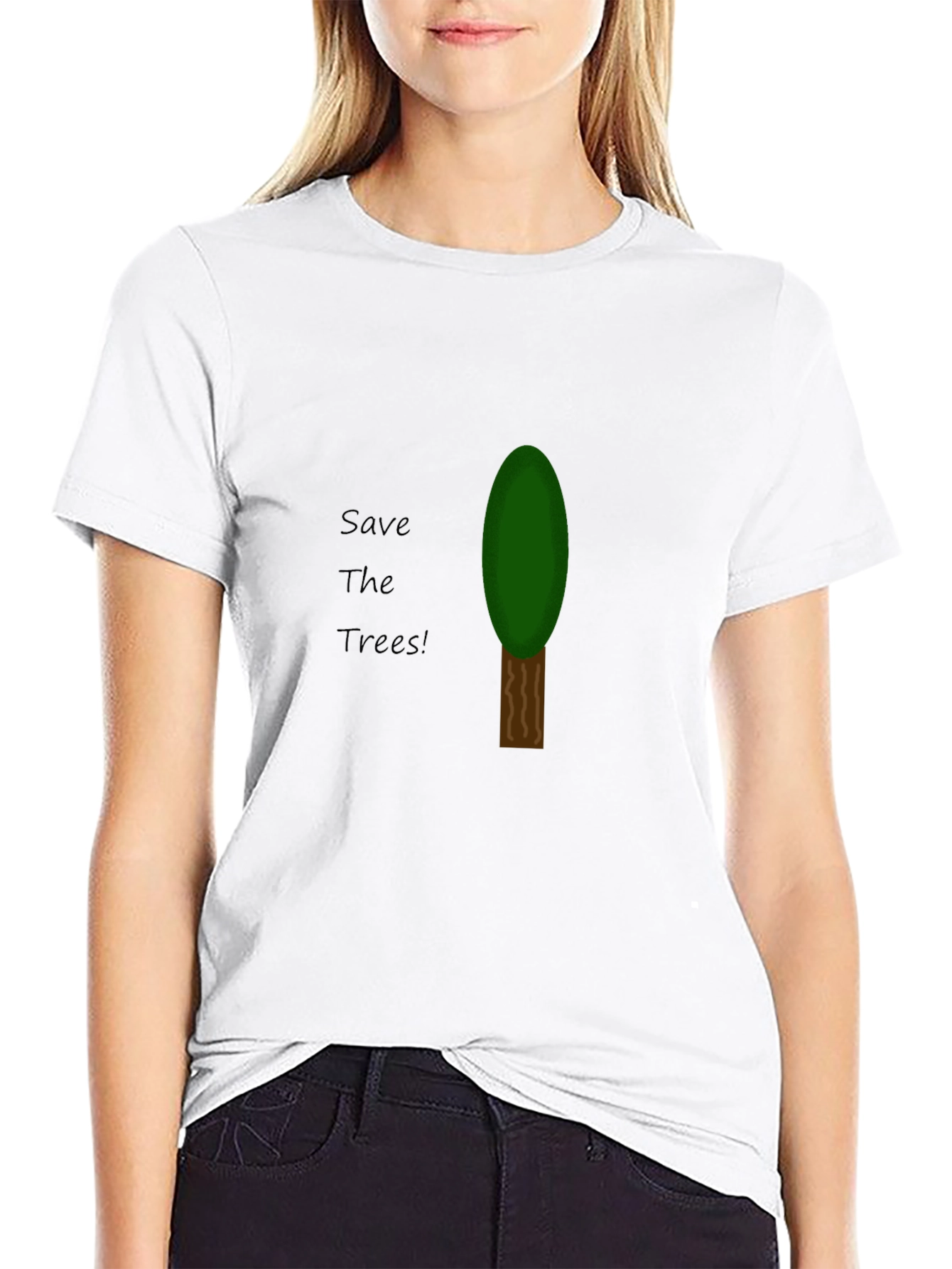 Save the Trees Graphic Tee - Earth-Friendly Design