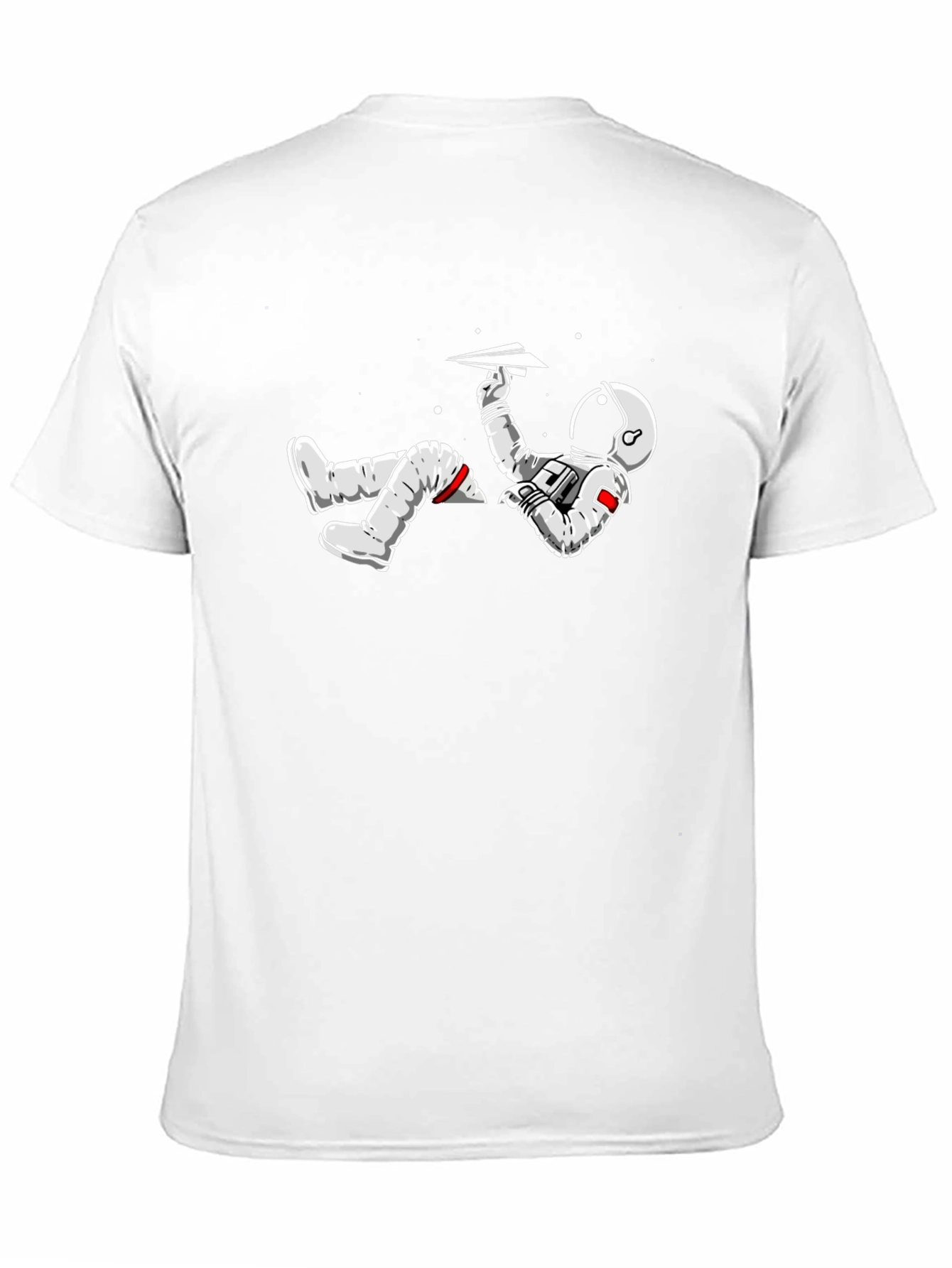 Astronaut Paper Airplane Graphic T-Shirt