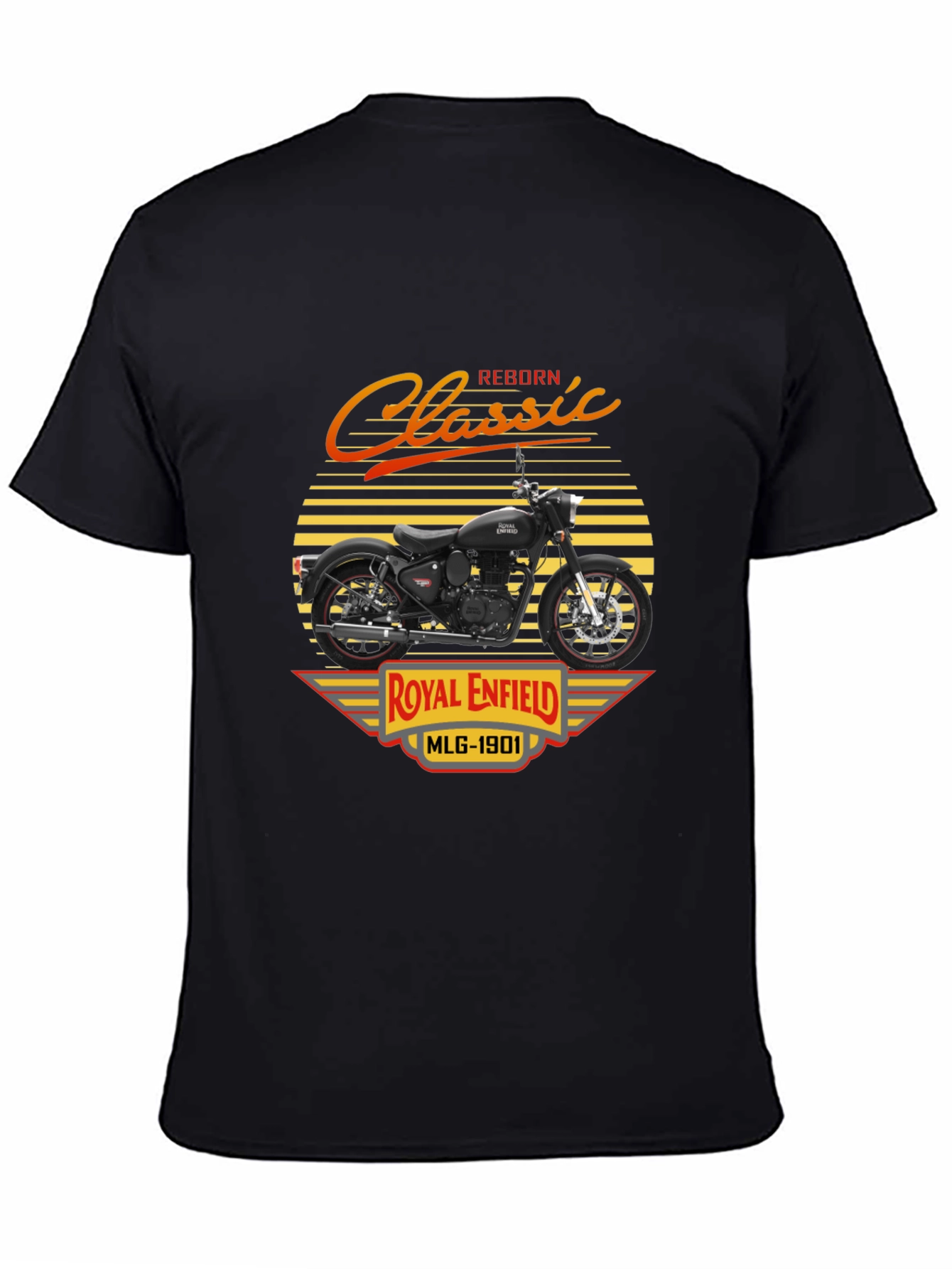 Royal Enfield Classic Reborn Black T-Shirt