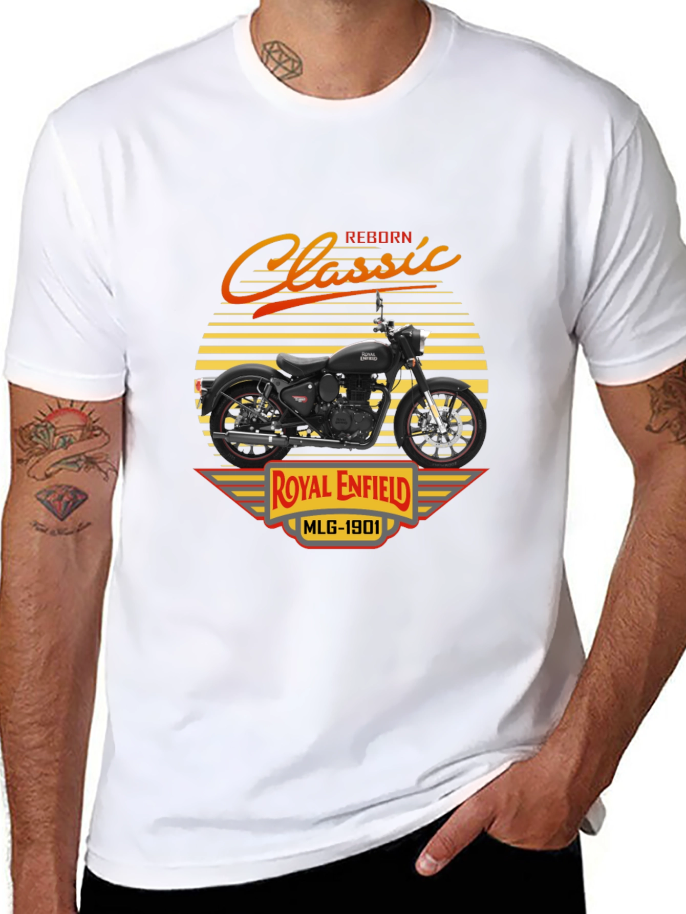 Royal Enfield Classic Reborn Black T-Shirt