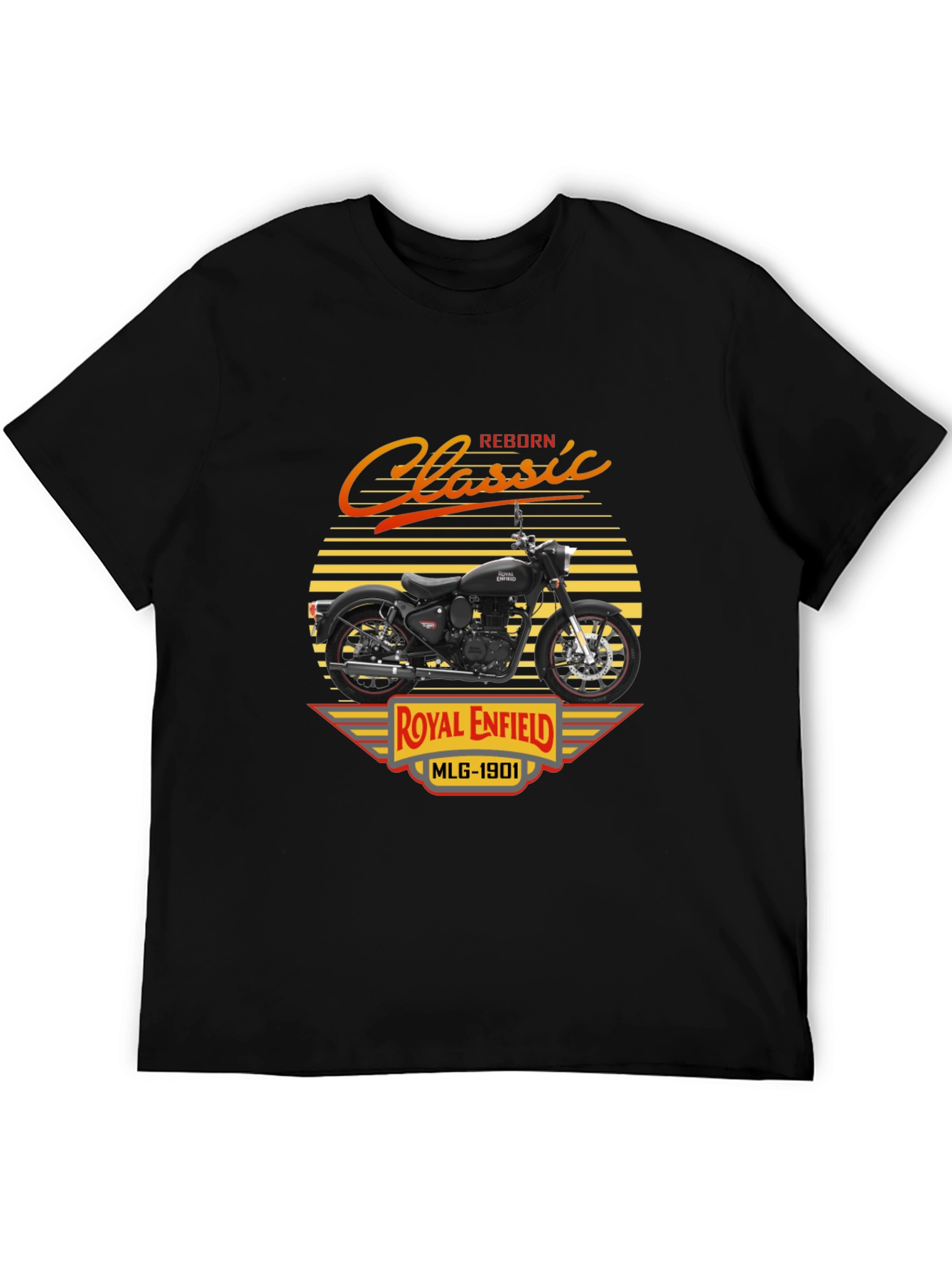 Royal Enfield Classic Reborn Black T-Shirt