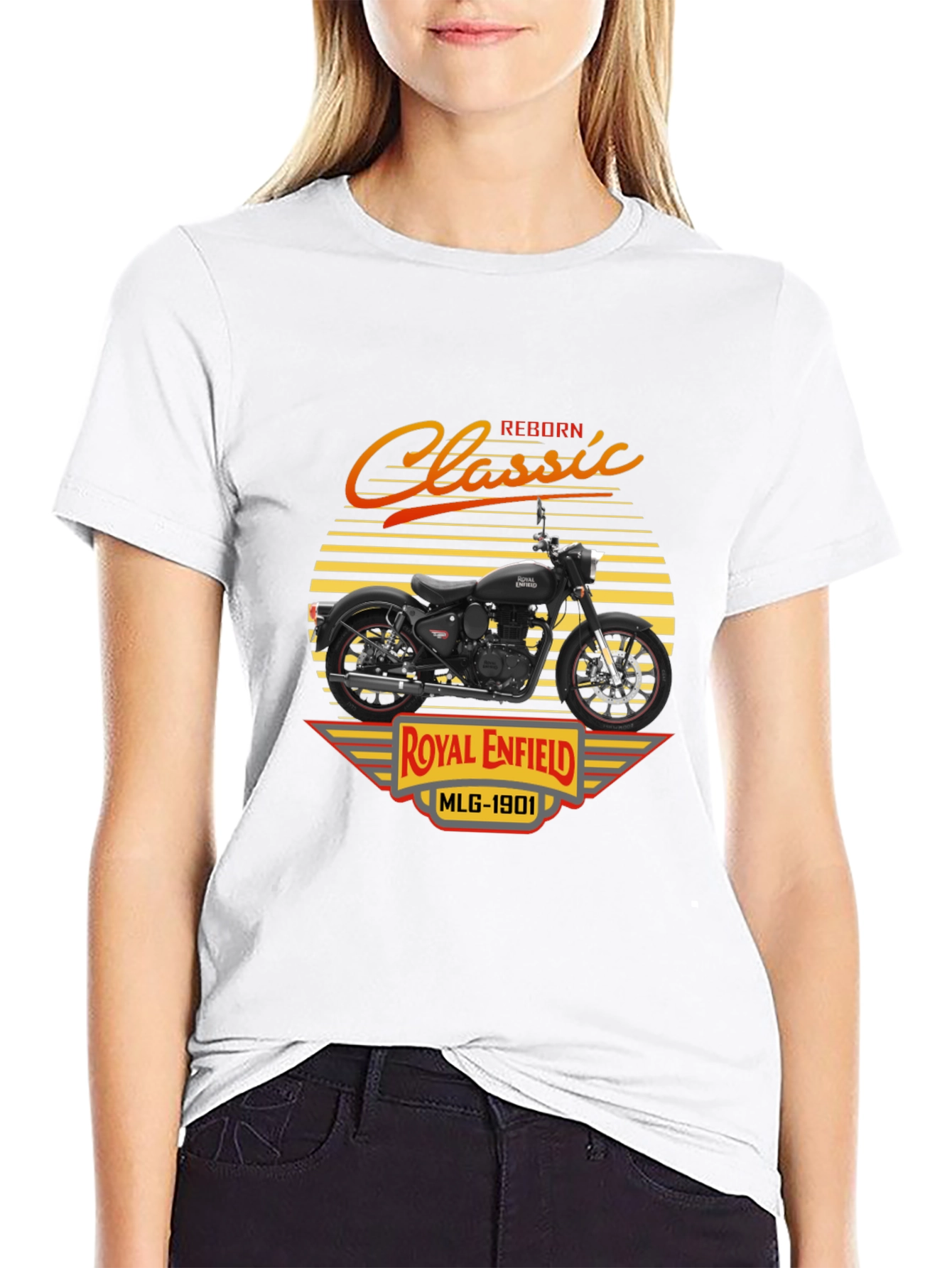 Royal Enfield Classic Reborn Black T-Shirt