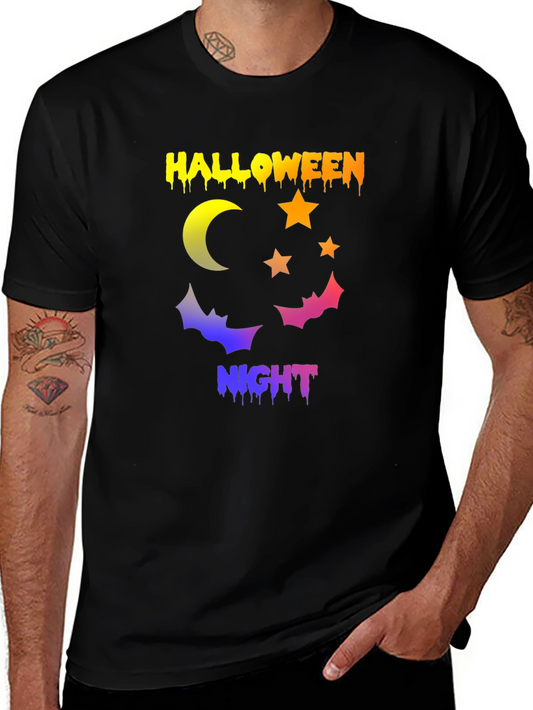 Halloween Night Graphic Tee - Spooky Design