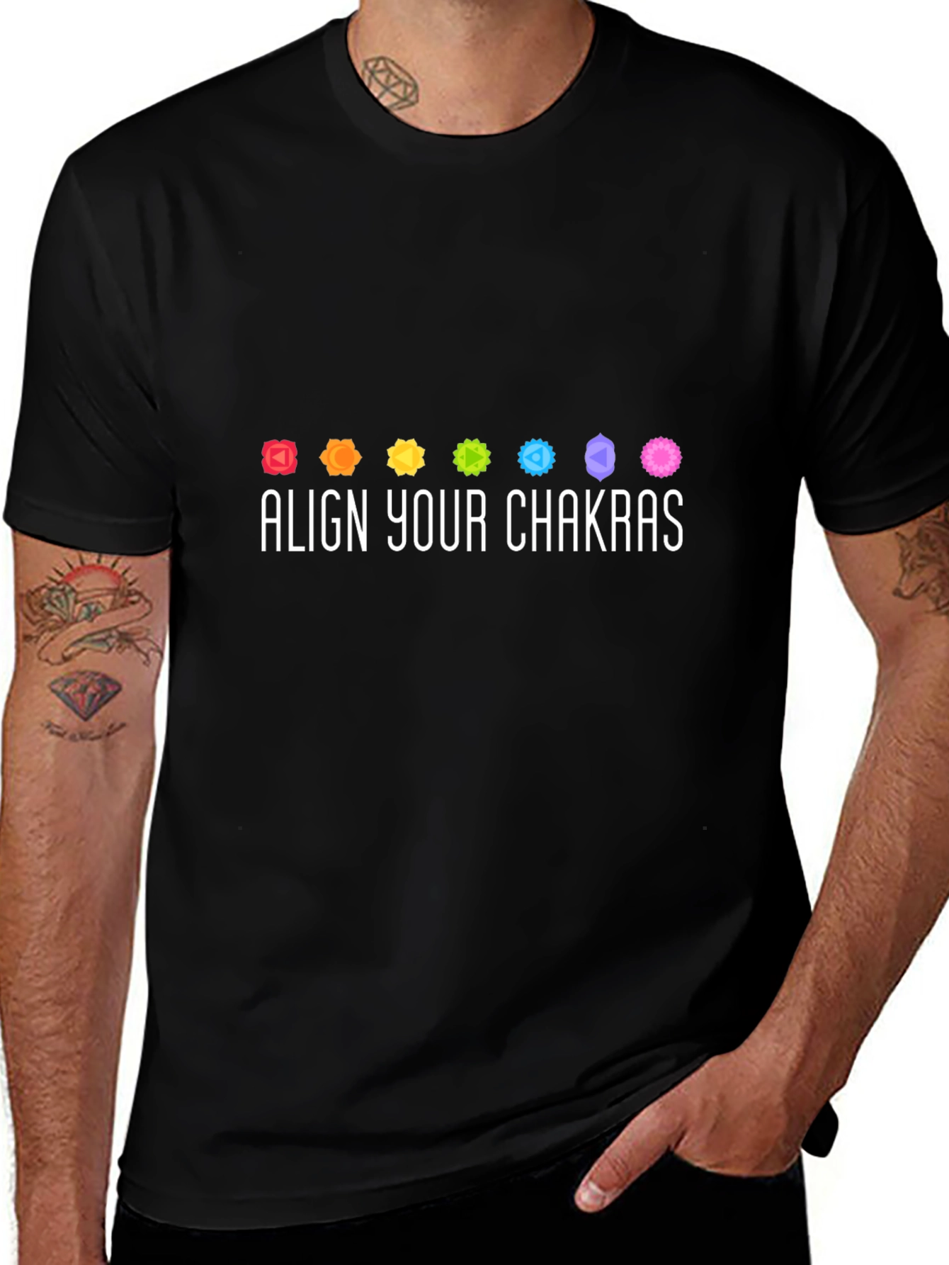 Align Your Chakras T-Shirt - Spiritual & Stylish