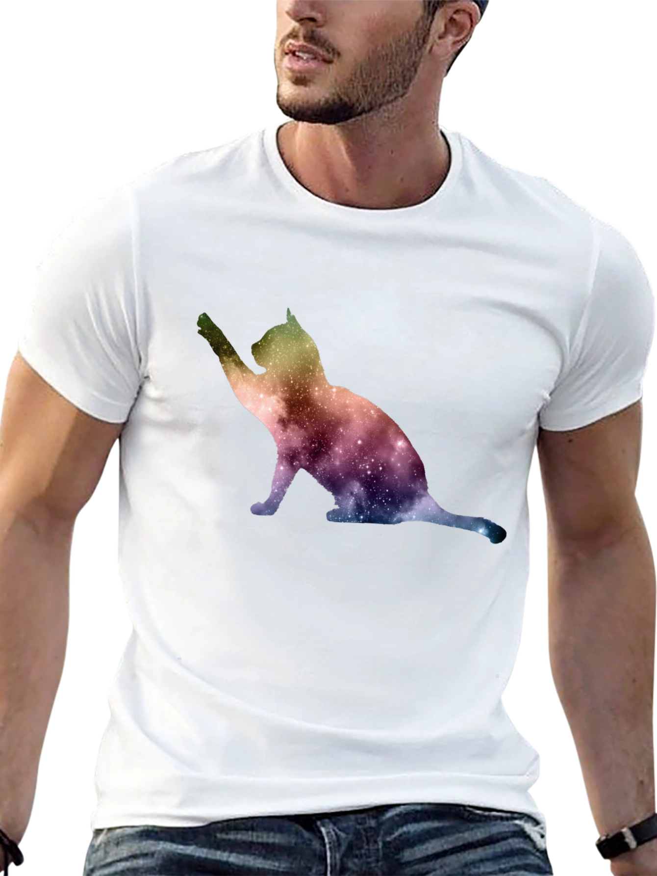 Galaxy Cat Graphic T-Shirt