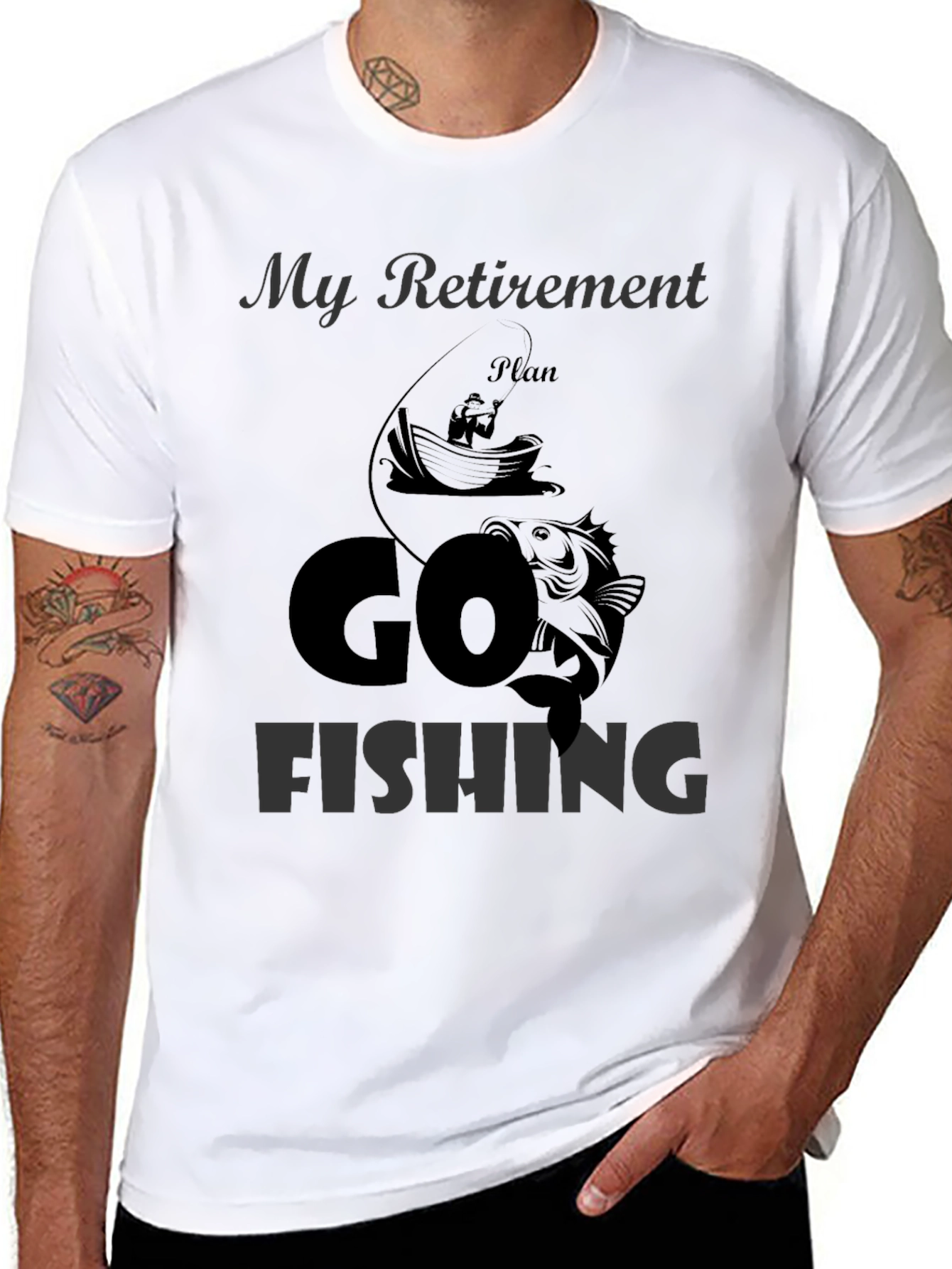 Retirement Plan Fishing T-Shirt