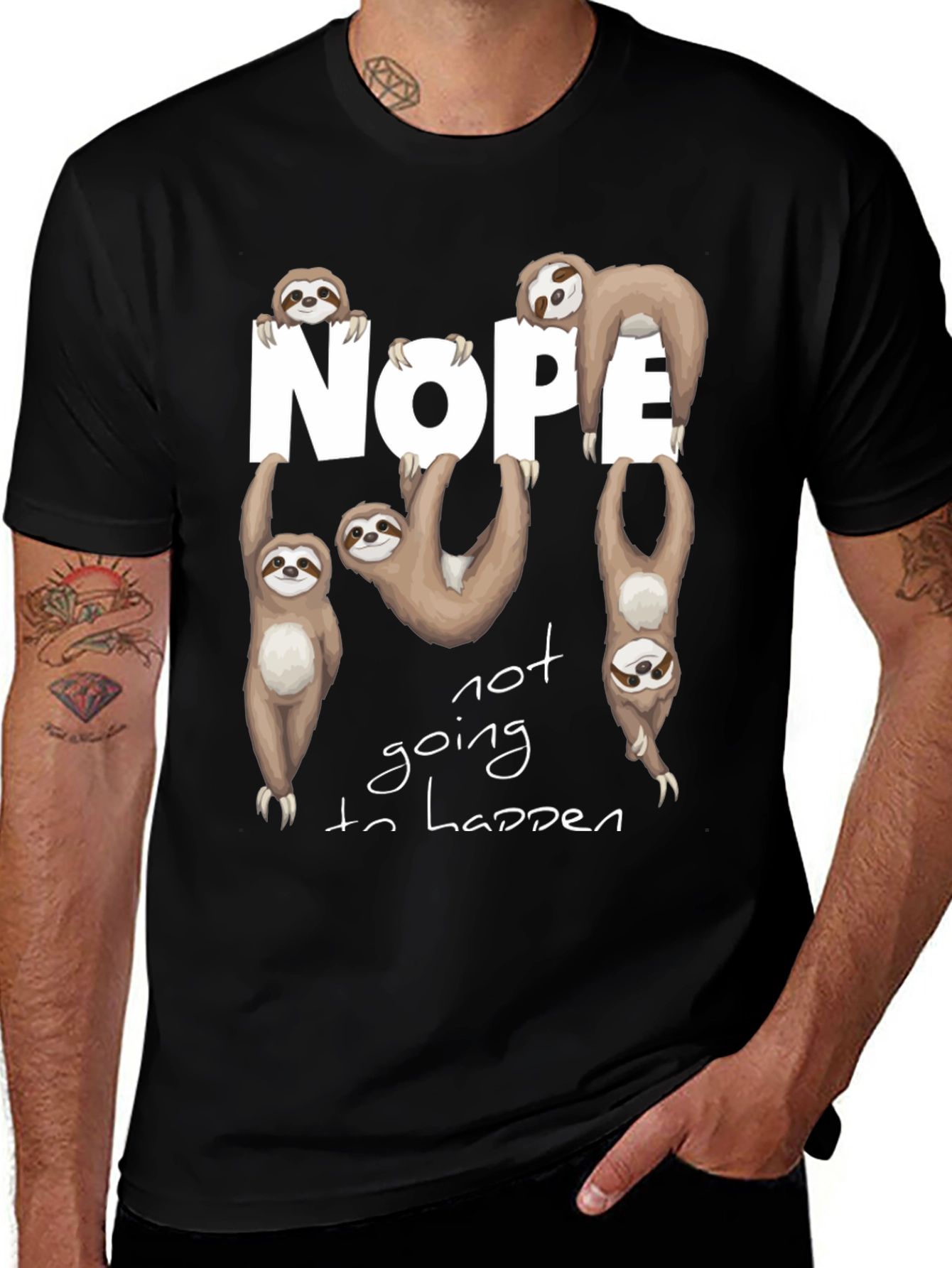 Nope Sloth Graphic Tee