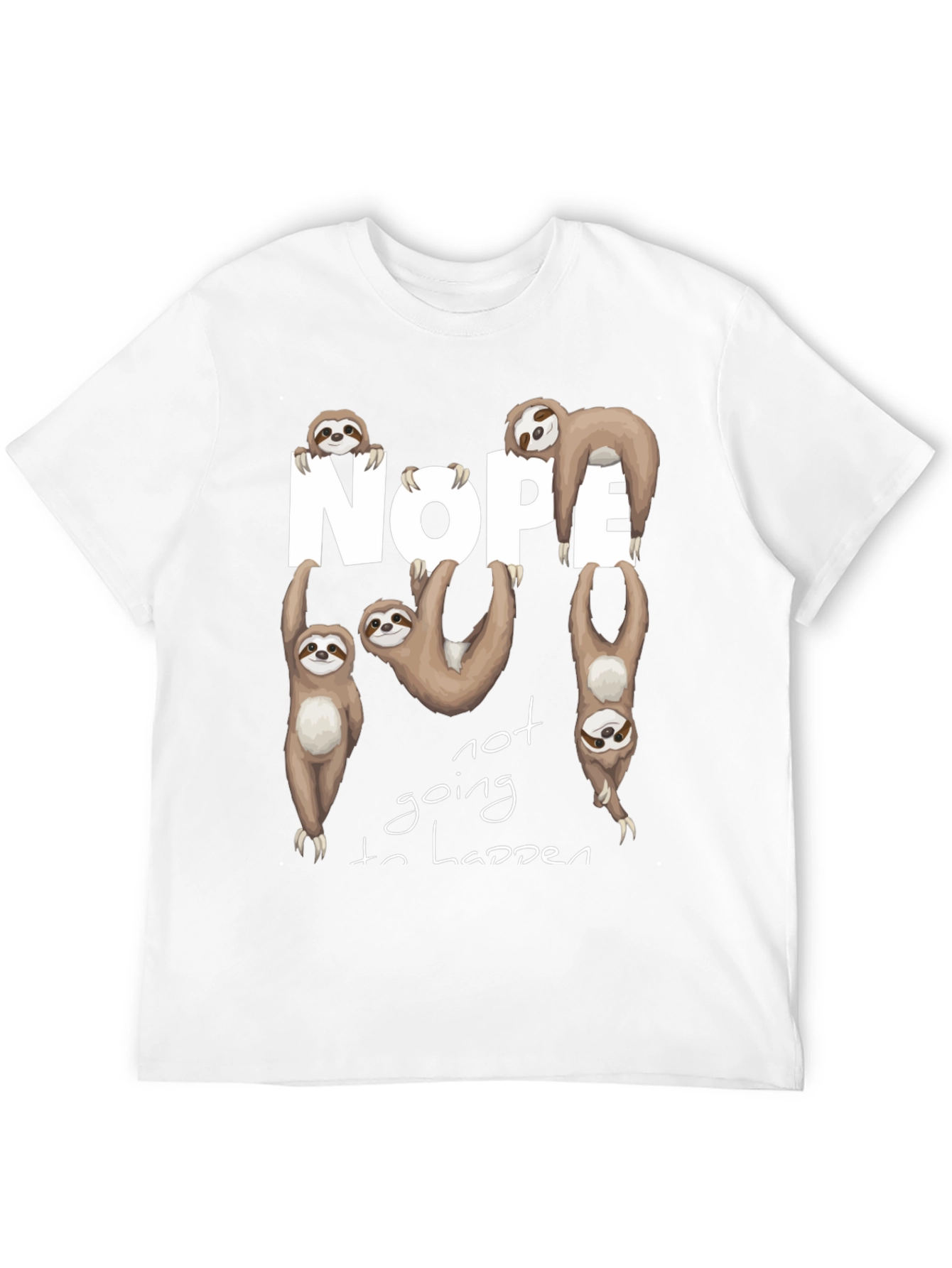 Nope Sloth Graphic Tee