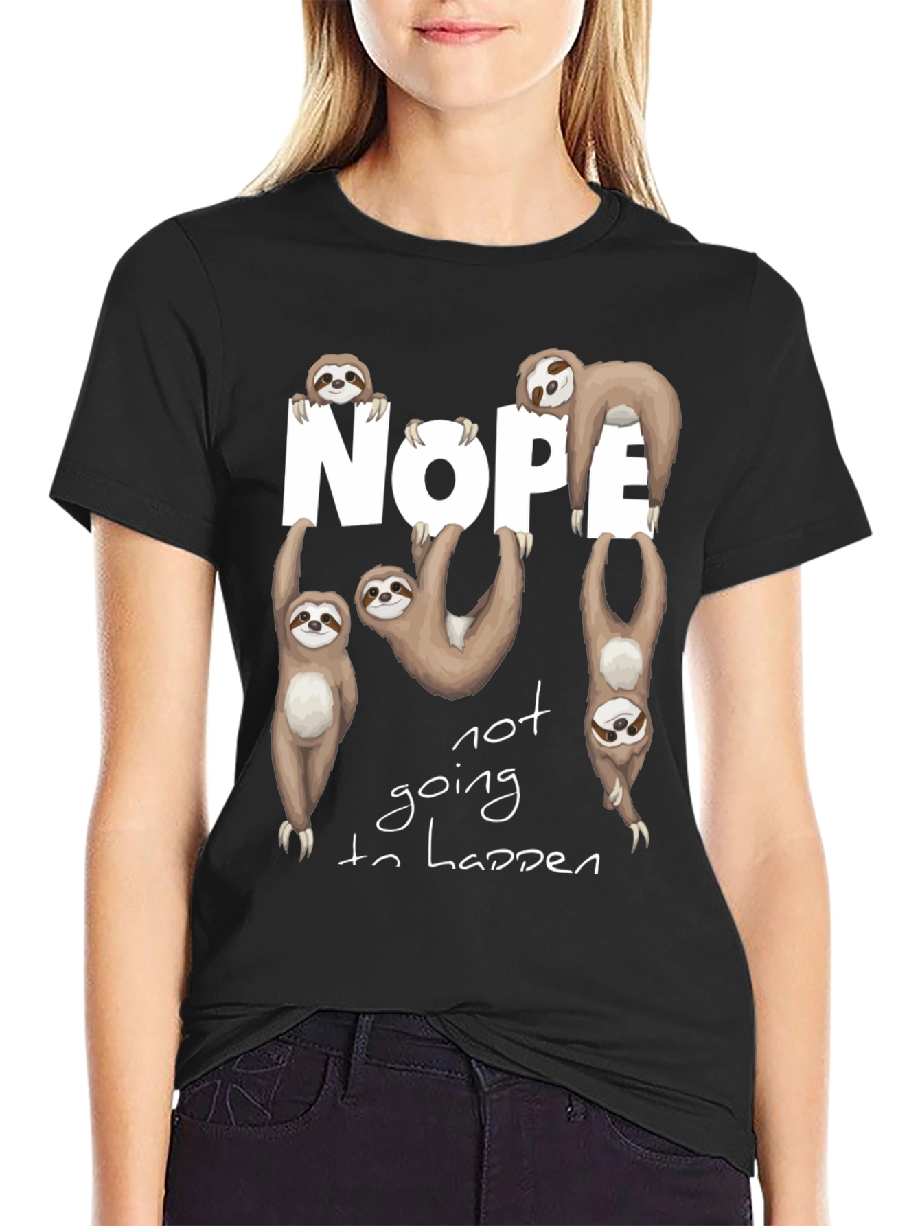 Nope Sloth Graphic Tee