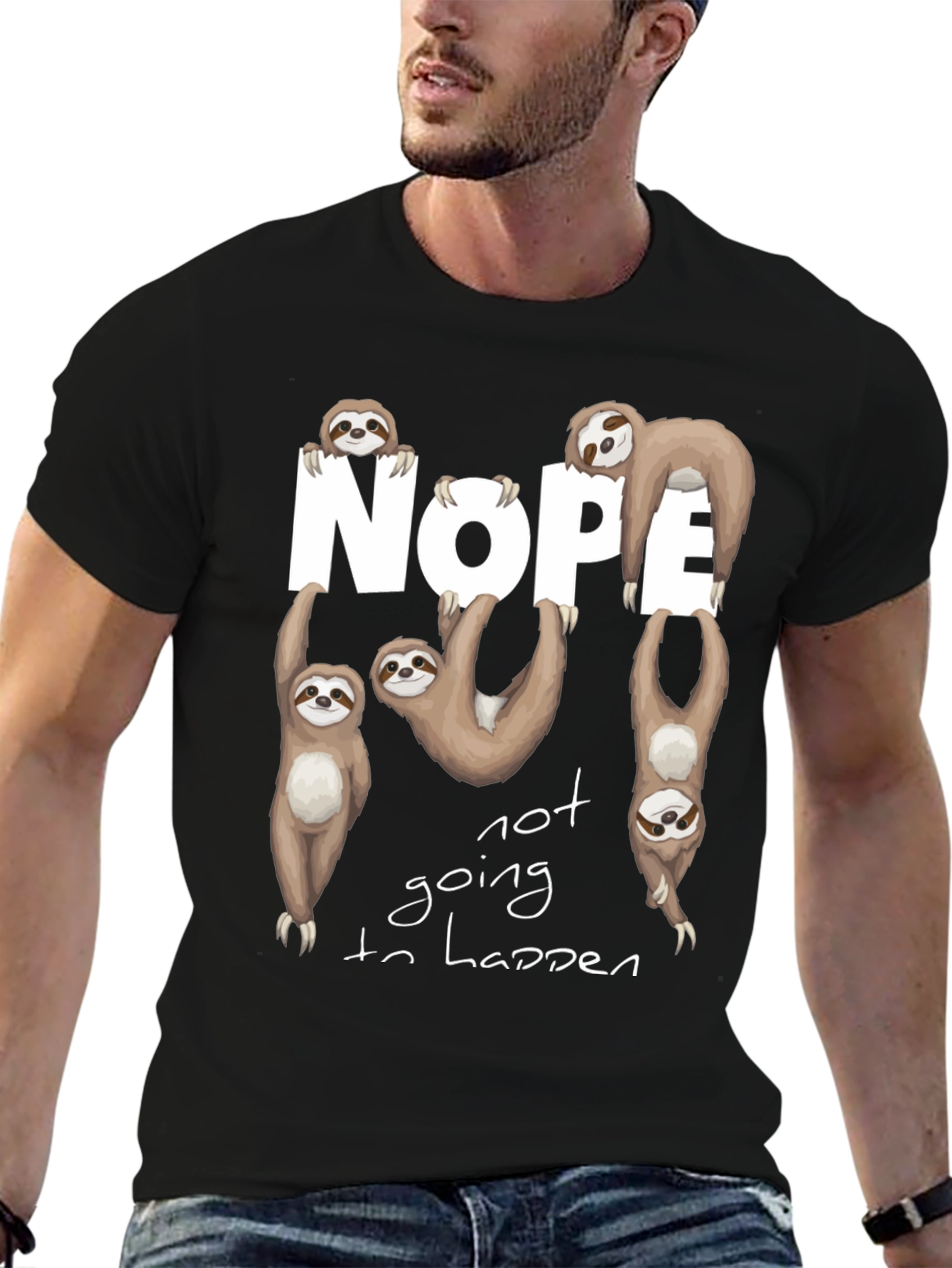 Nope Sloth Graphic Tee