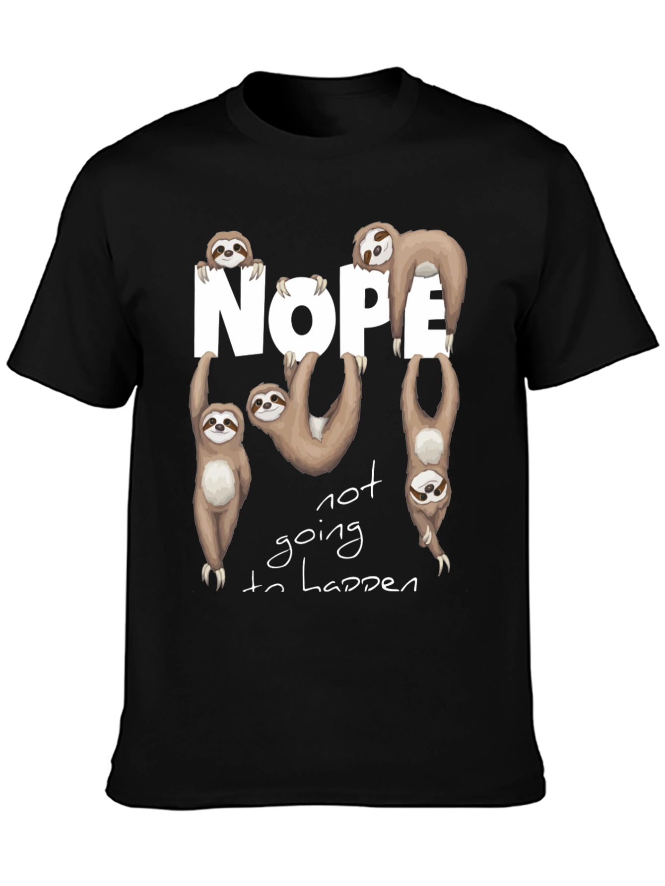 Nope Sloth Graphic Tee