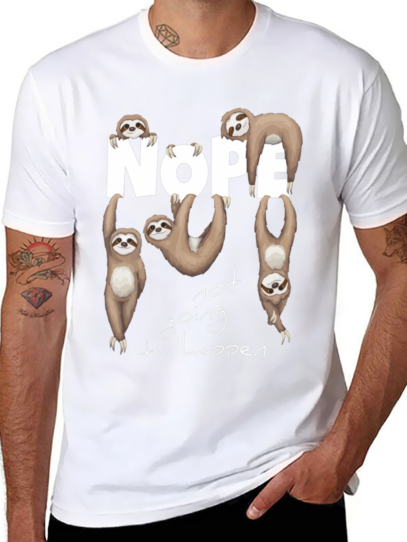 Nope Sloth Graphic Tee