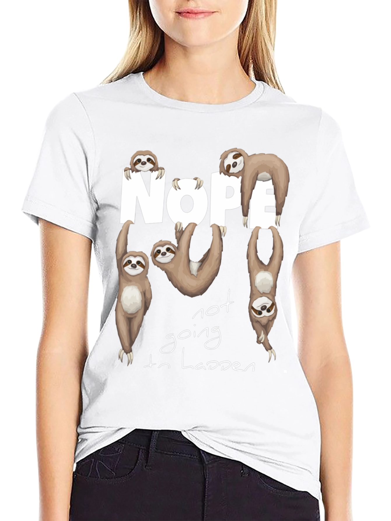 Nope Sloth Graphic Tee