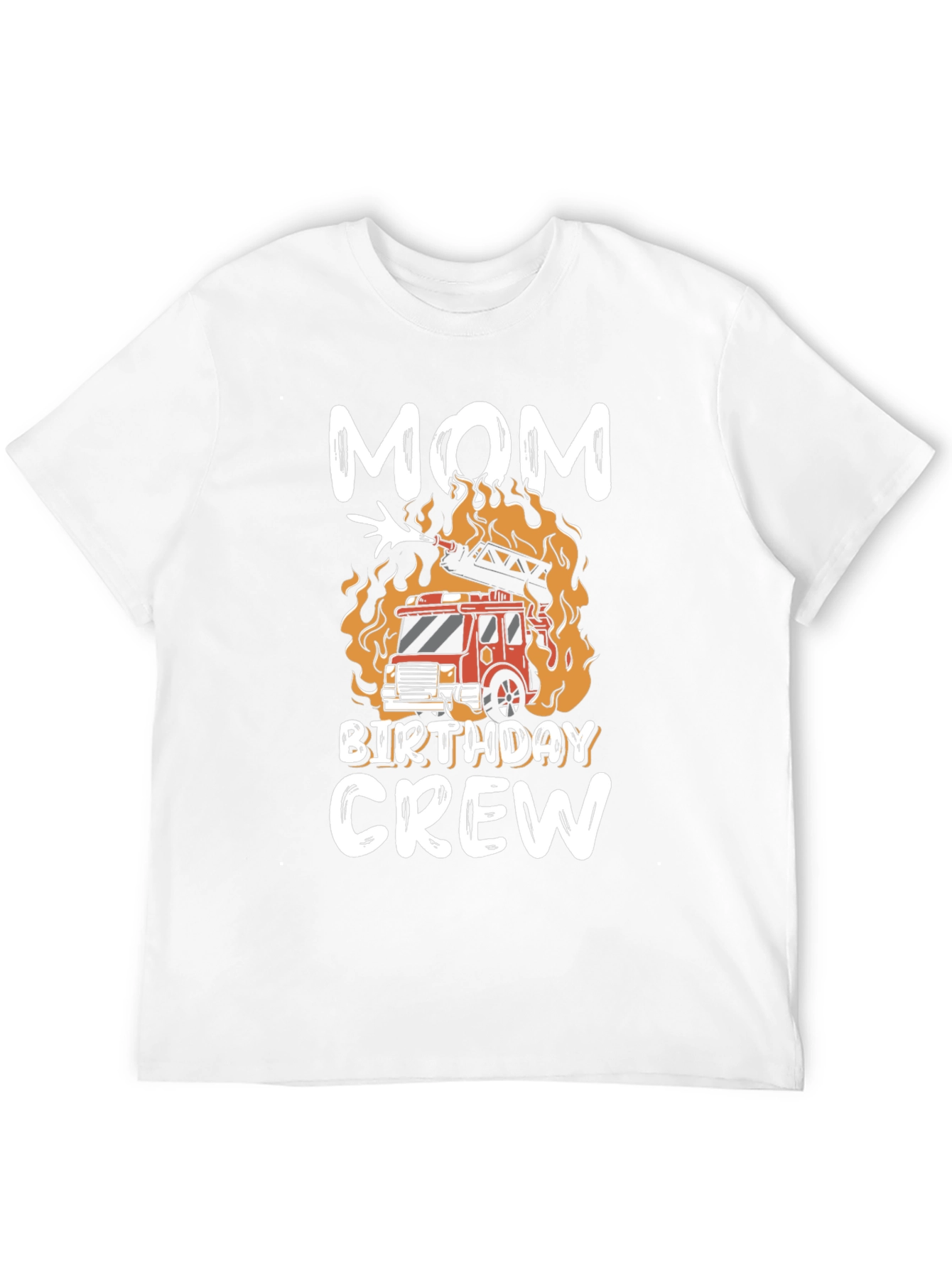 Mom Birthday Crew Firetruck T-Shirt