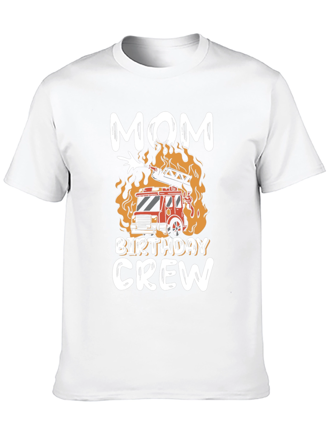Mom Birthday Crew Firetruck T-Shirt