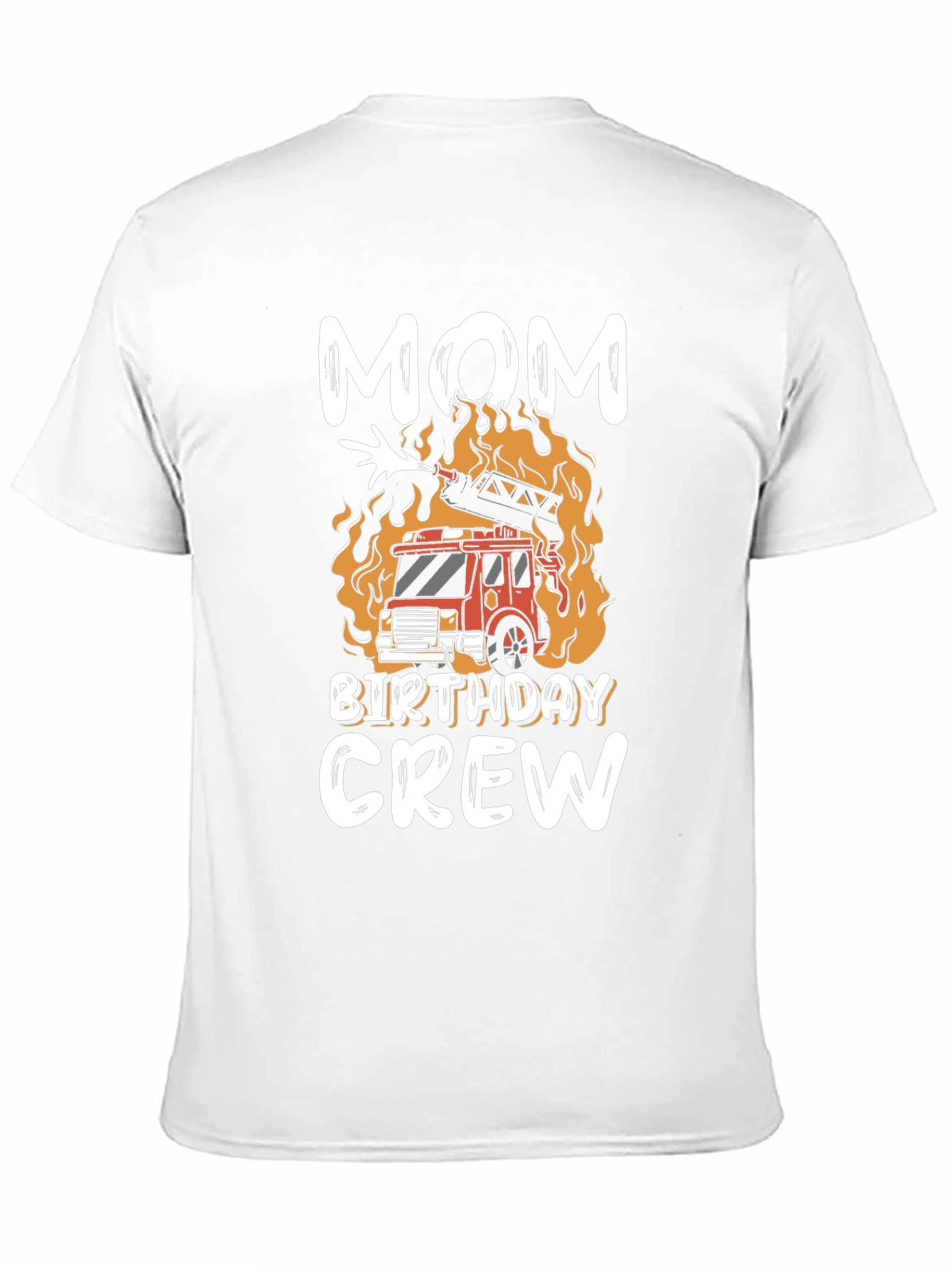 Mom Birthday Crew Firetruck T-Shirt