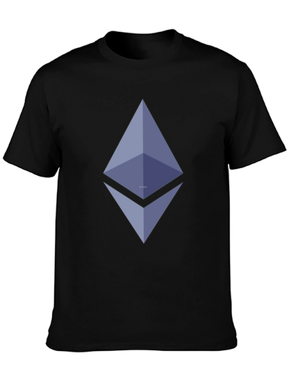 Ethereum Logo Black T-Shirt - Crypto Fashion