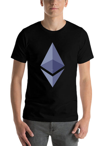 Ethereum Logo Black T-Shirt - Crypto Fashion