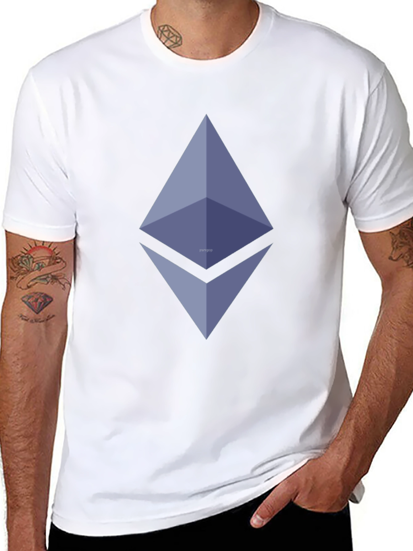 Ethereum Logo Black T-Shirt - Crypto Fashion