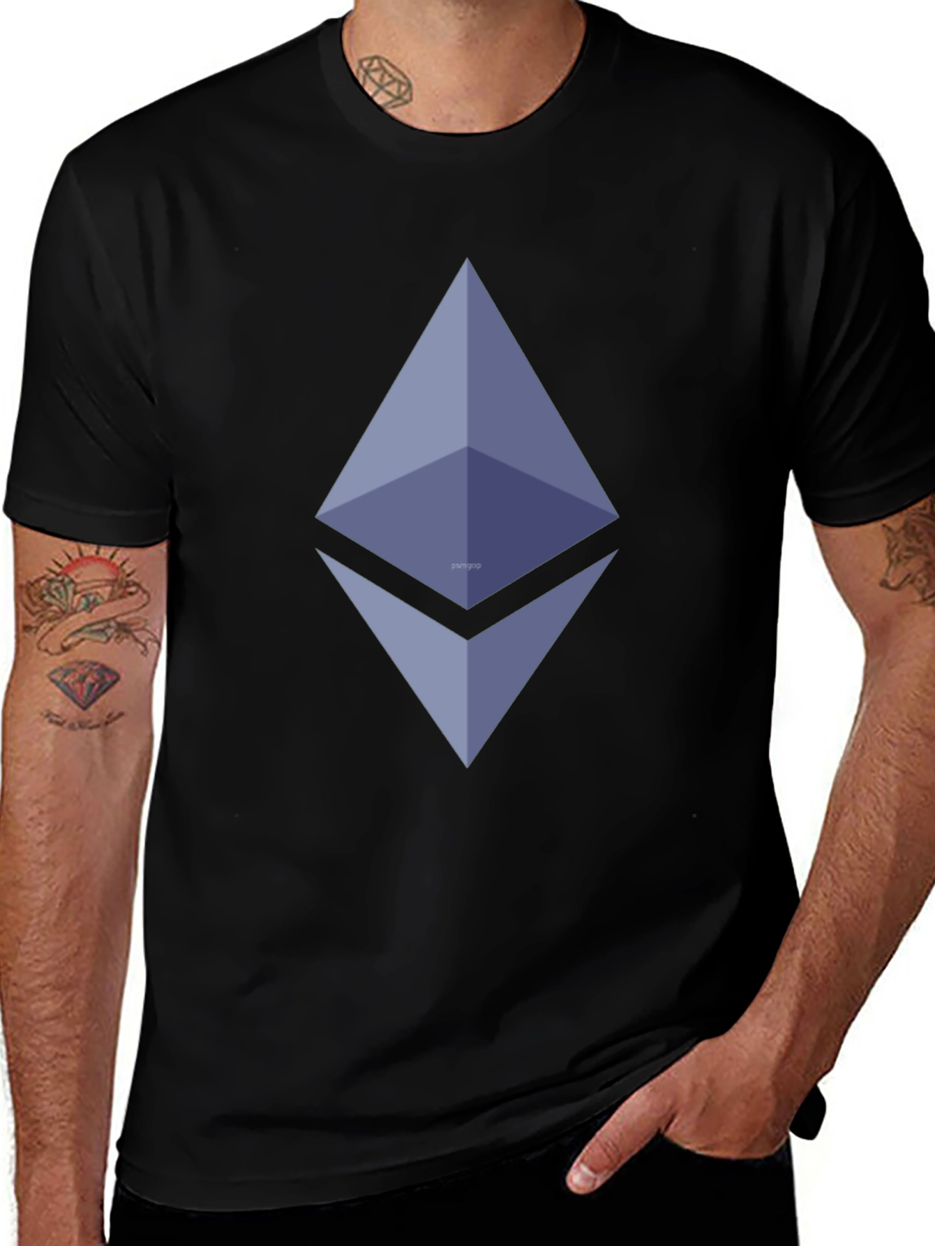 Ethereum Logo Black T-Shirt - Crypto Fashion