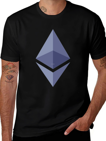 Ethereum Logo Black T-Shirt - Crypto Fashion