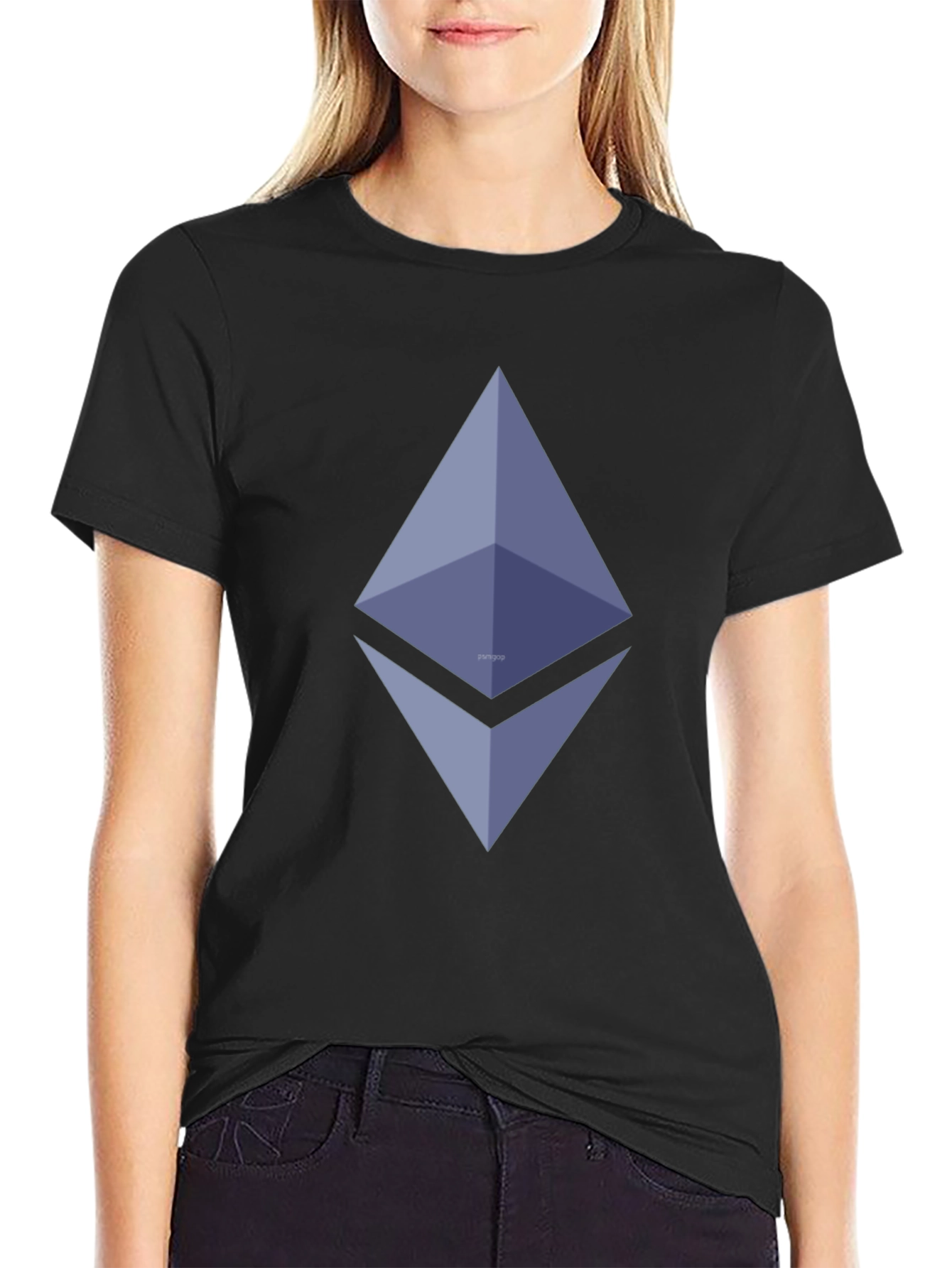 Ethereum Logo Black T-Shirt - Crypto Fashion