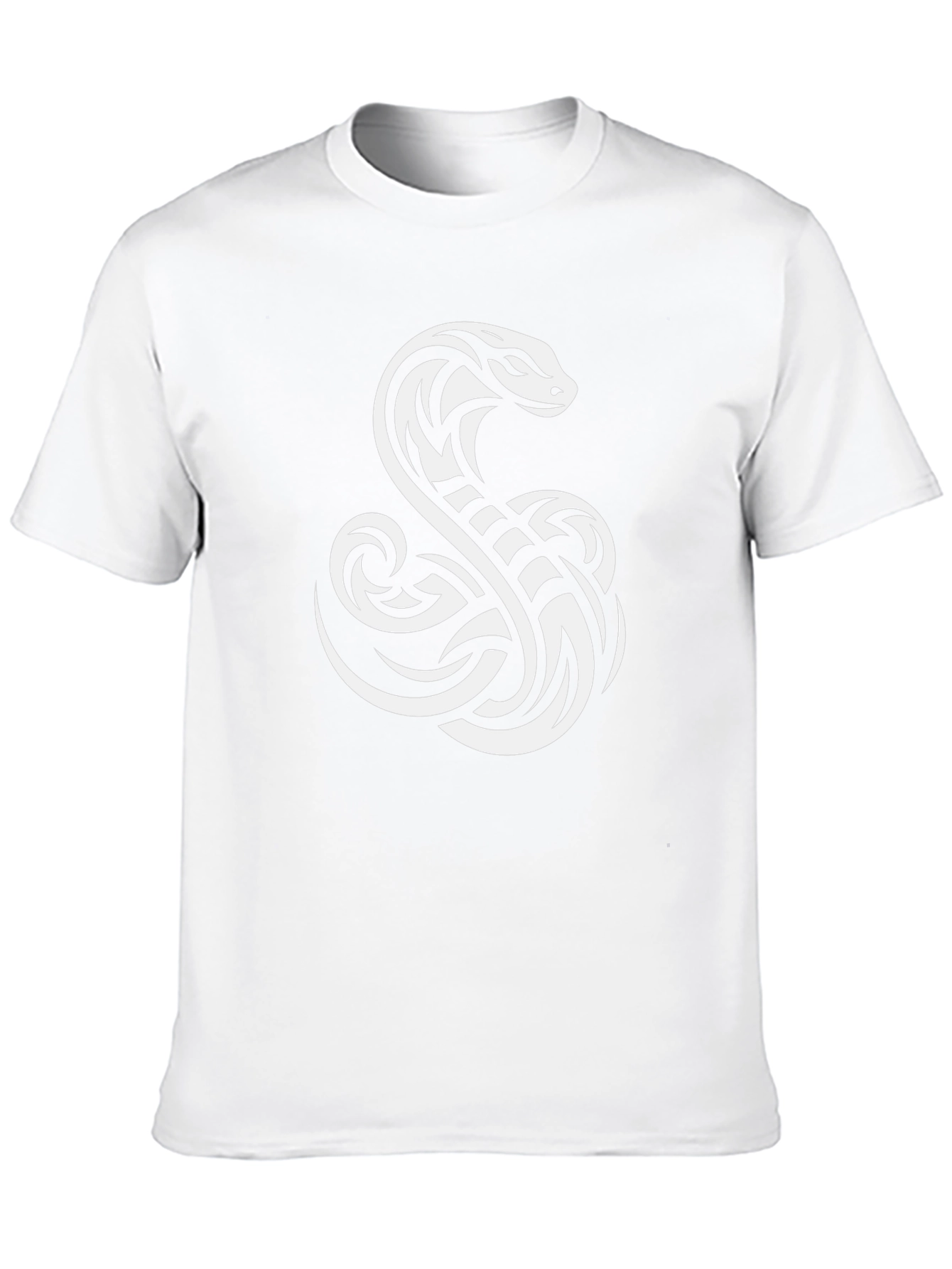 Black T-Shirt with Cobra Graphic