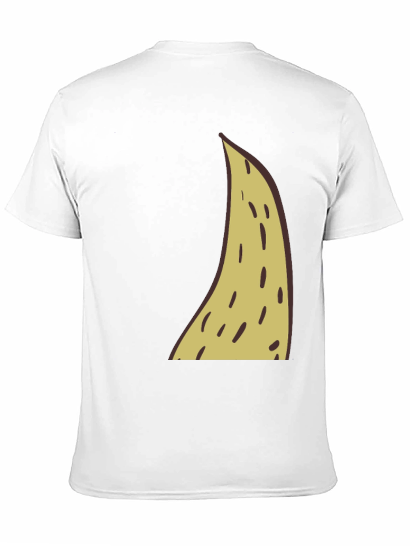 Funny Banana Slice Graphic Tee - Black Cotton T-Shirt